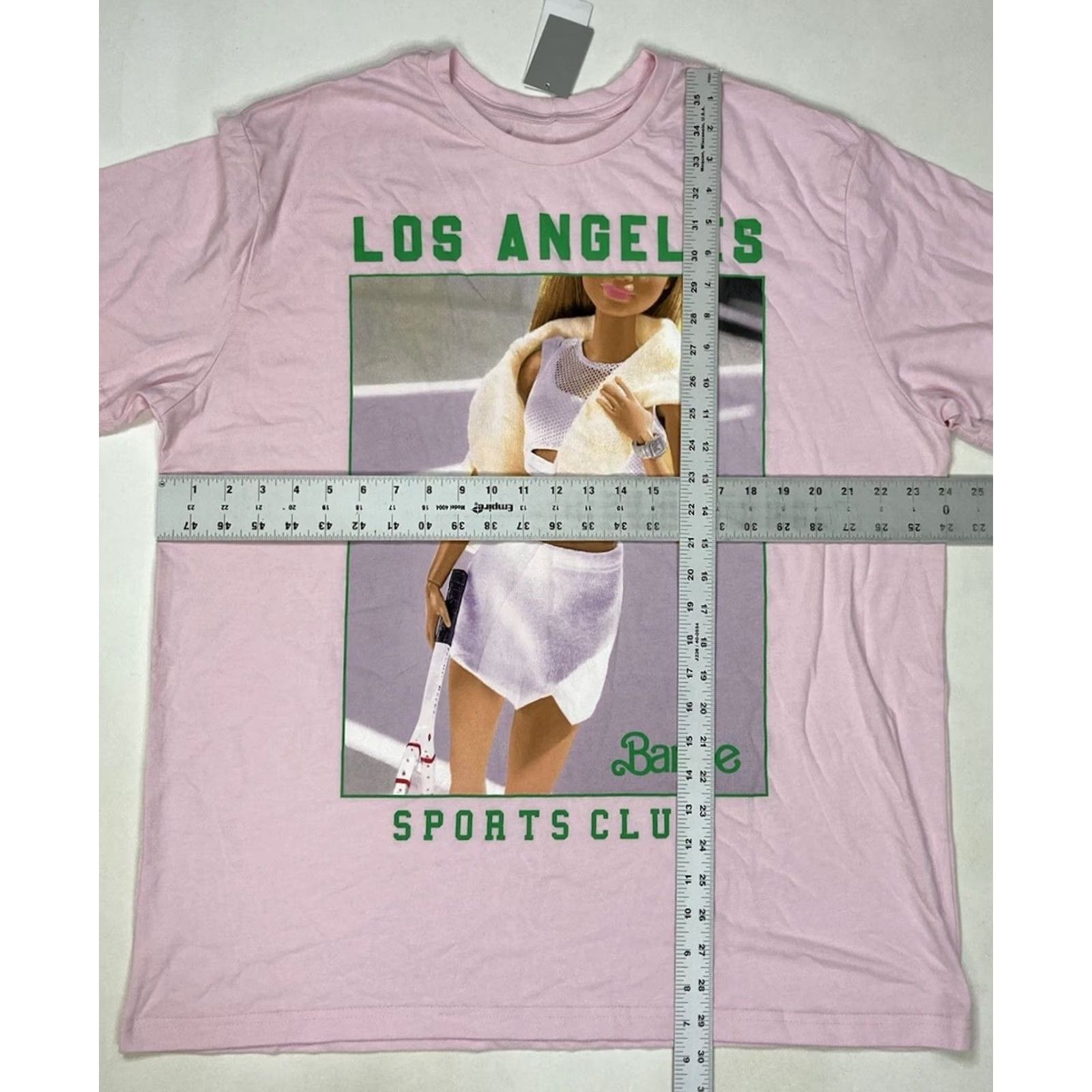 Vintage VINTAGE Barbie Sports Club Los Angeles Graphic T-shirt Women XXL Pink Short Sleeve NWT Size XXL / US 16-18 / IT 52-54 - 6 Thumbnail