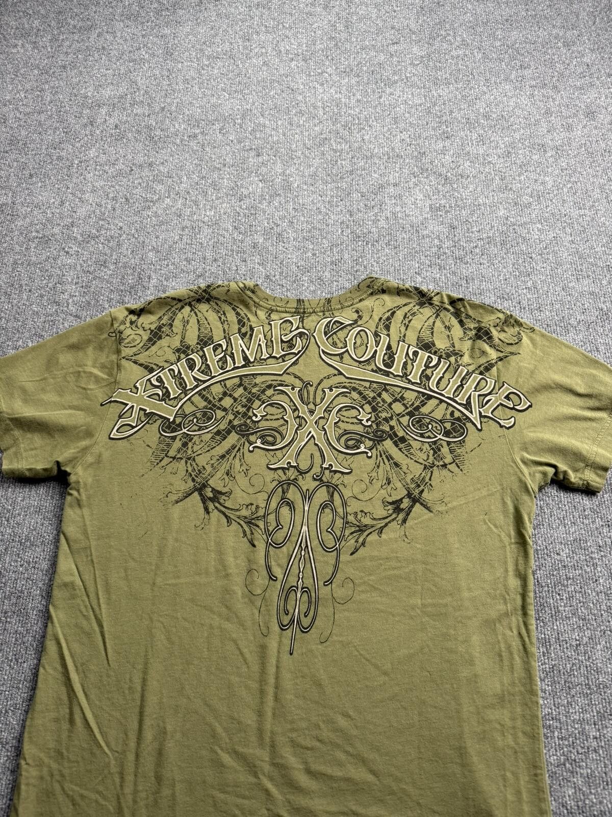 Other Y2K Xtreme Couture Affliction Green T-Shirt Mens L Size US L / EU 52-54 / 3 - 6 Thumbnail