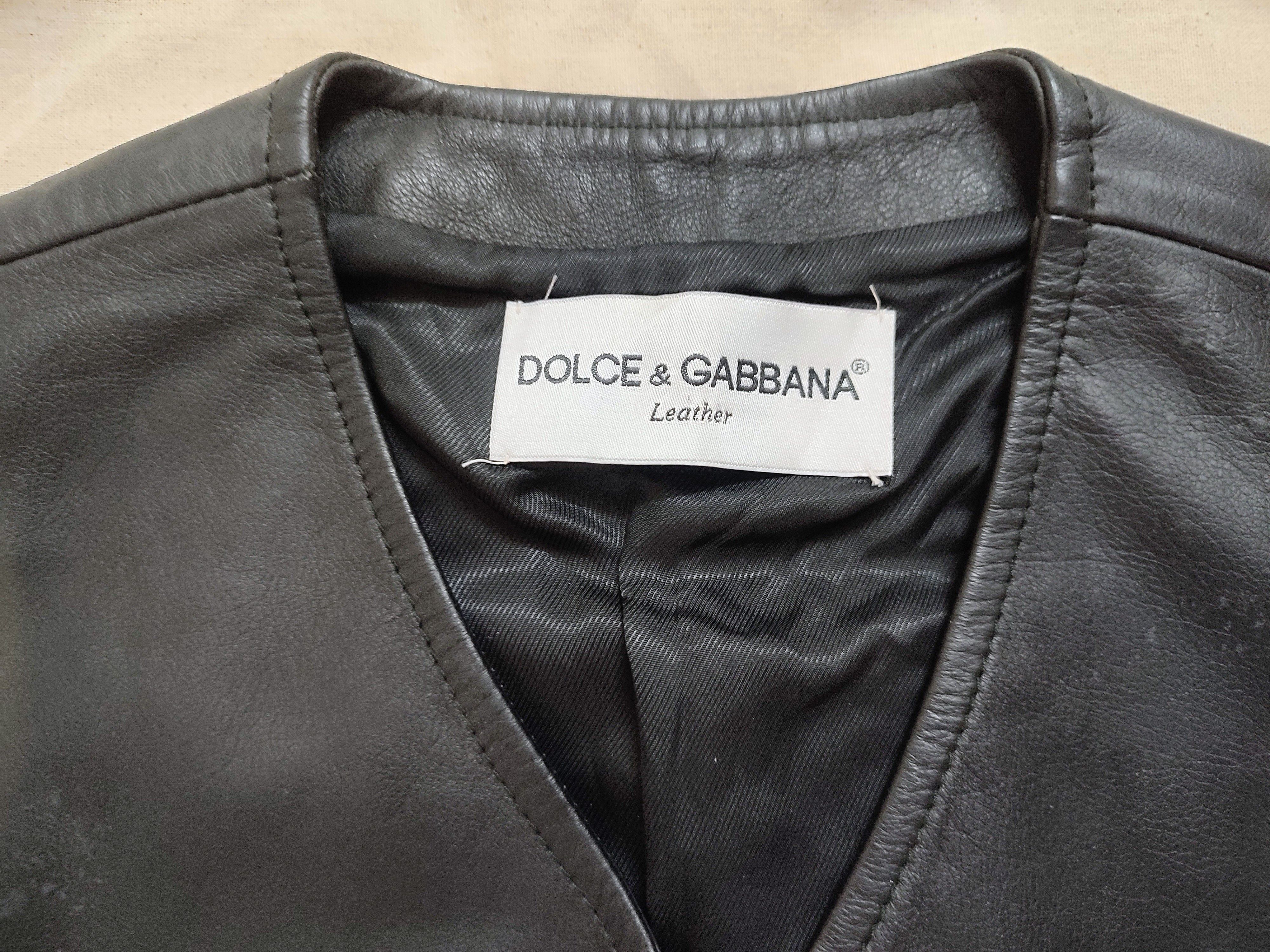 Dolce & Gabbana Vintage leather vest Size US L / EU 52-54 / 3 - 5 Thumbnail