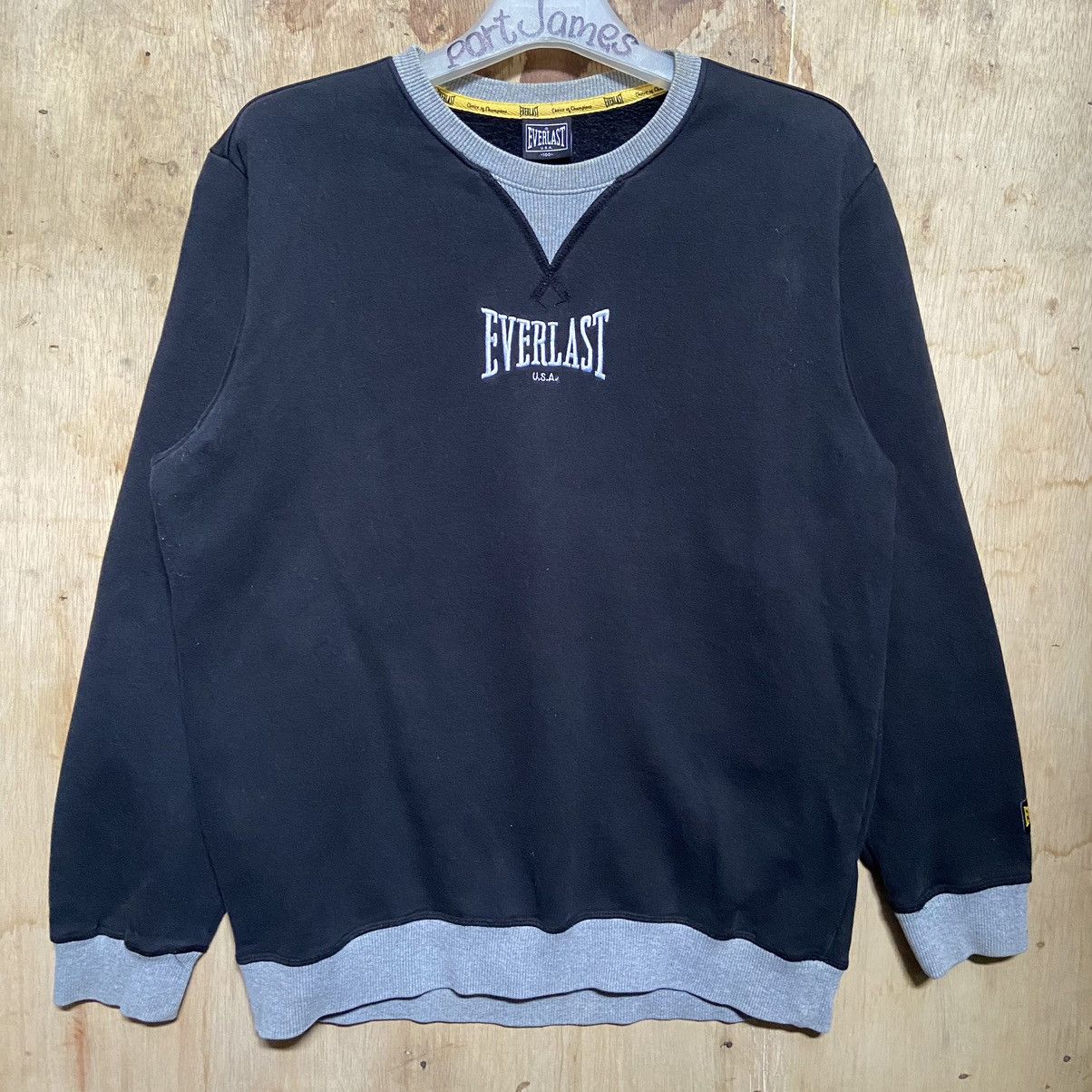 image of Everlast Rocky Marciano Sweatshirt in Black, Men's (Size Medium)
