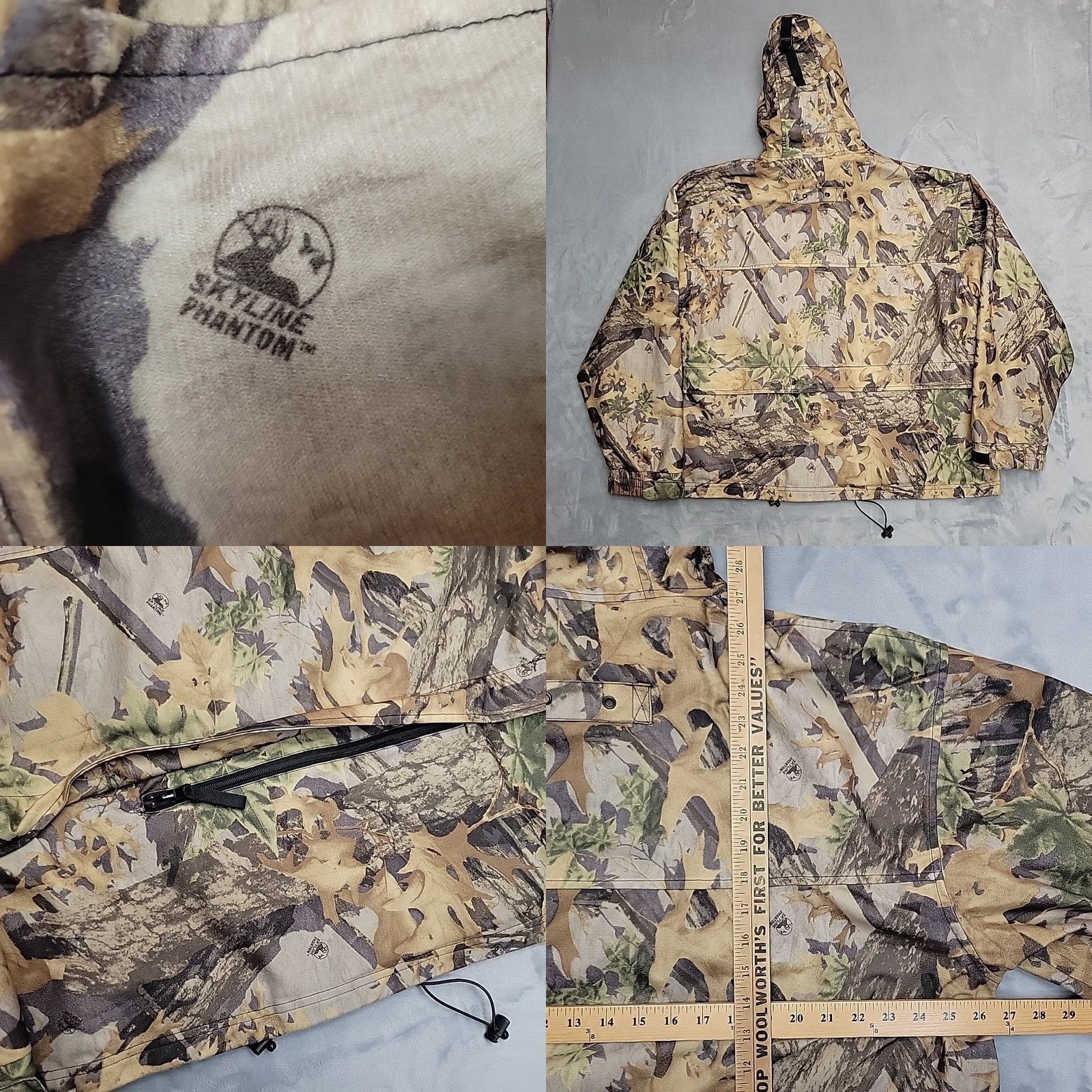 Vintage Buck Country Camo Jacket Mens XL Camouflage Hunting Outdoor Skyline Phantom Size US XL / EU 56 / 4 - 8 Thumbnail