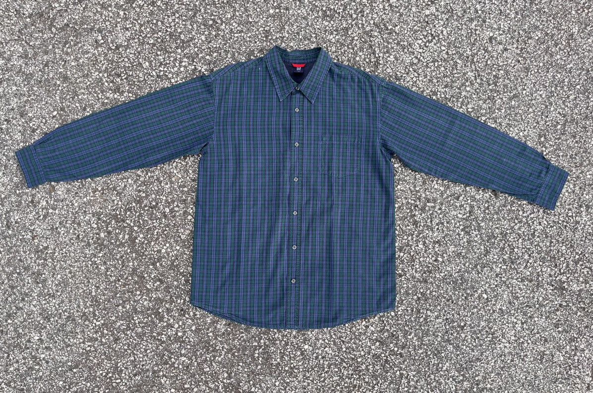 Gap × Vintage Vintage Gap Green and Purple Button Up Size XL / US 12-14 / IT 48-50 - 1 Thumbnail