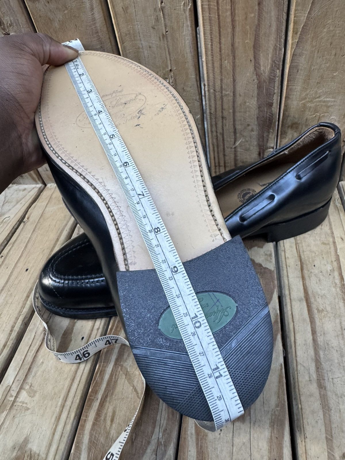 Alfred Sargent Alfred Sargent black Slip On Tassled Loafers Size US 12 Size US 12 / EU 45 - 21 Thumbnail