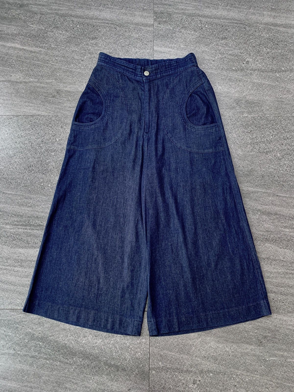 Issey Miyake Wideleg Cropped Denim Pants by Tsumori Chisato Size US 28 / EU 44 - 2 Thumbnail