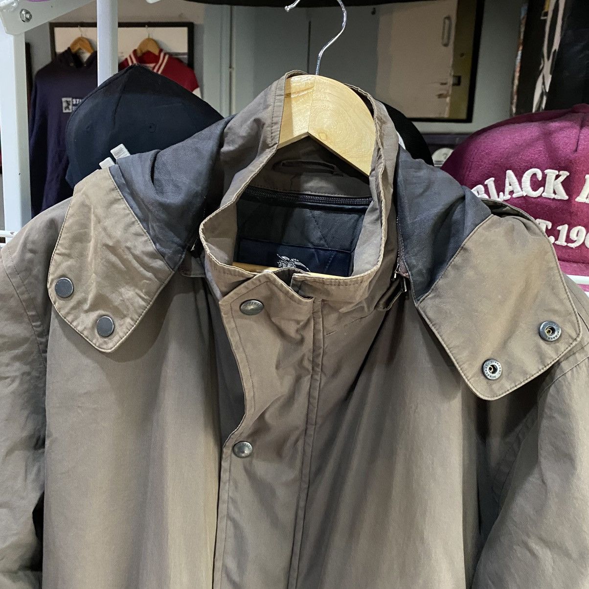Burberry Vintage Burberry London Parka Hooded Jacket Size US M / EU 48-50 / 2 - 16 Thumbnail