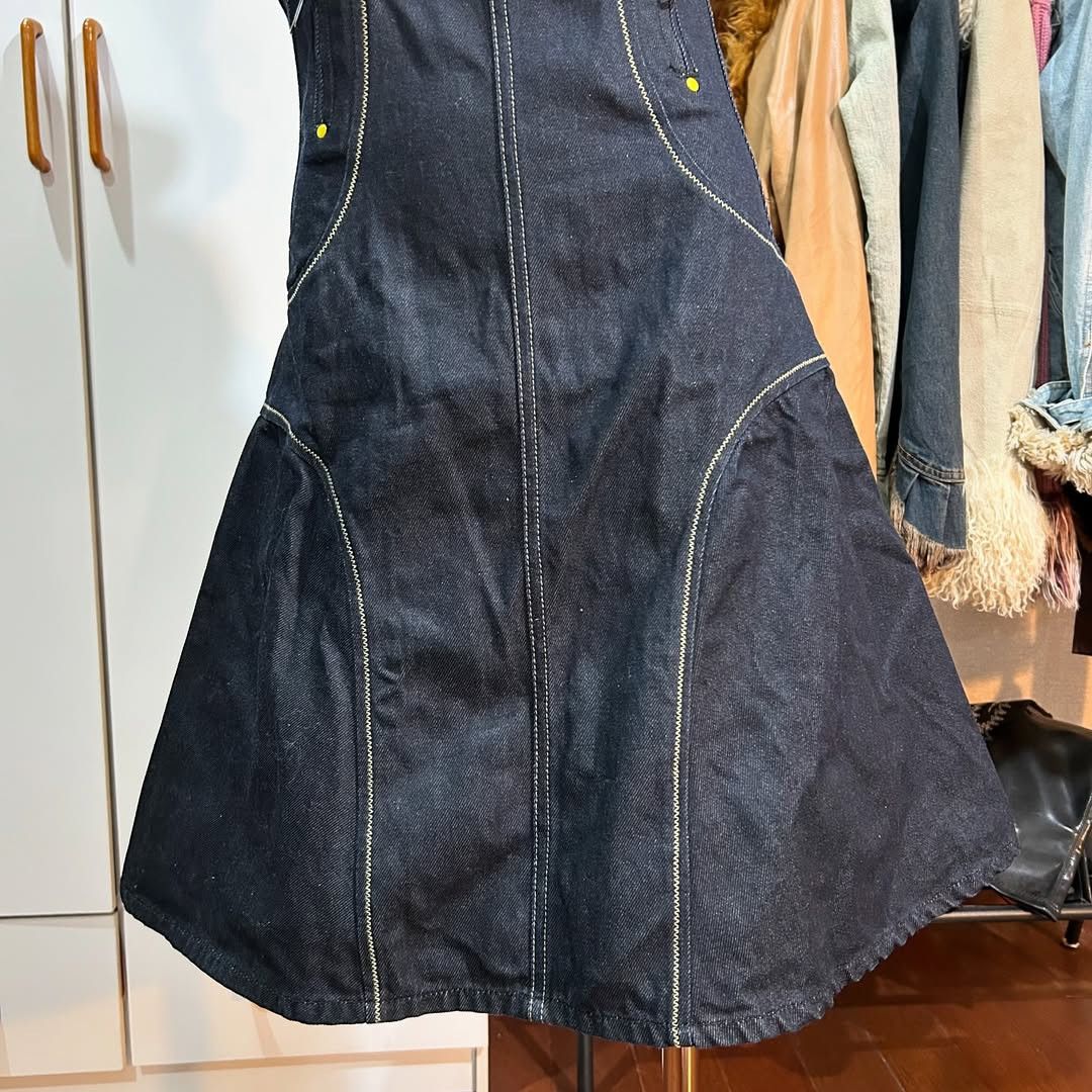Diesel Dark-wash denim mini dress Size XS / US 0-2 / IT 36-38 - 3 Thumbnail
