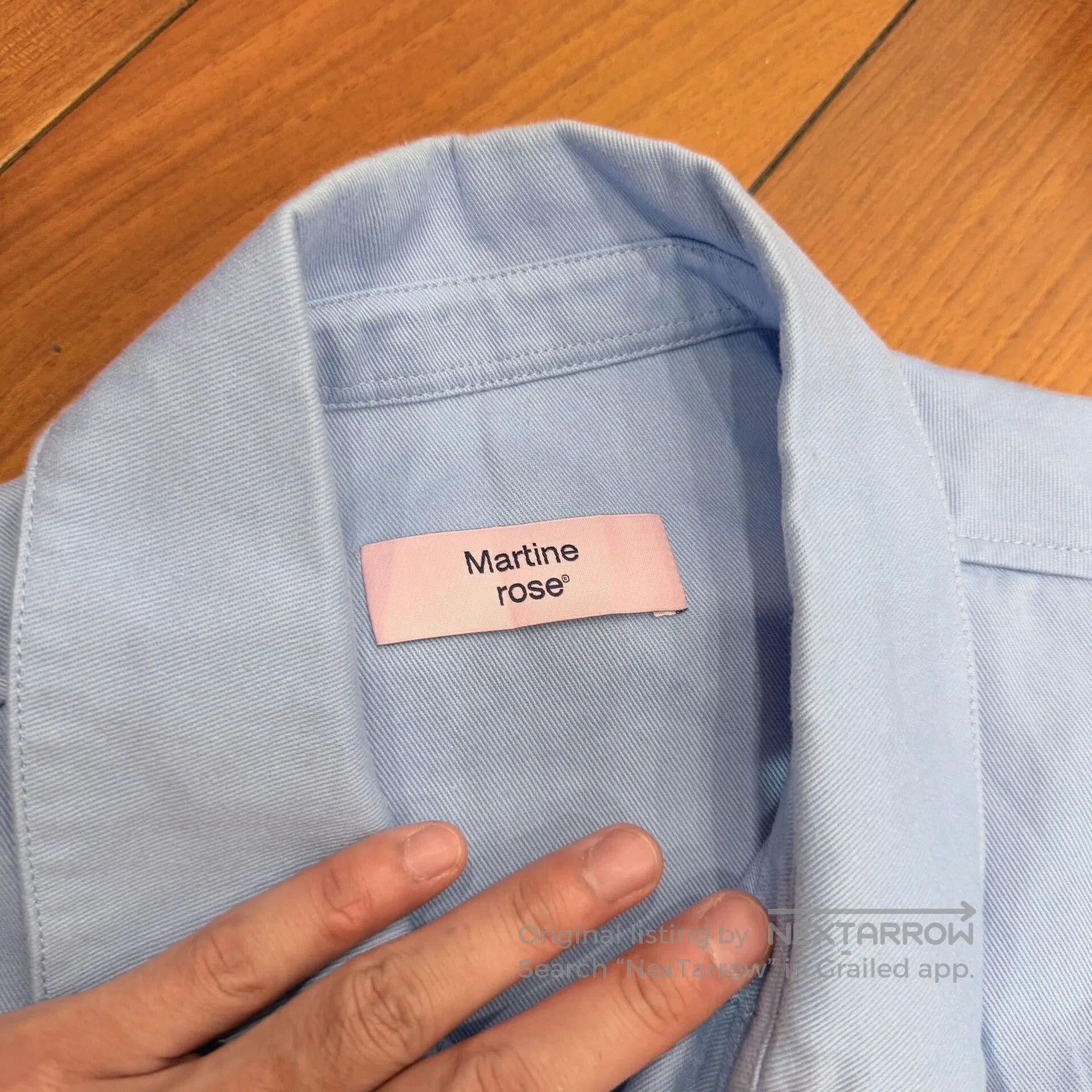 Martine Rose Martine Rose Blue Loose Long. Size US M / EU 48-50 / 2 - 4 Thumbnail