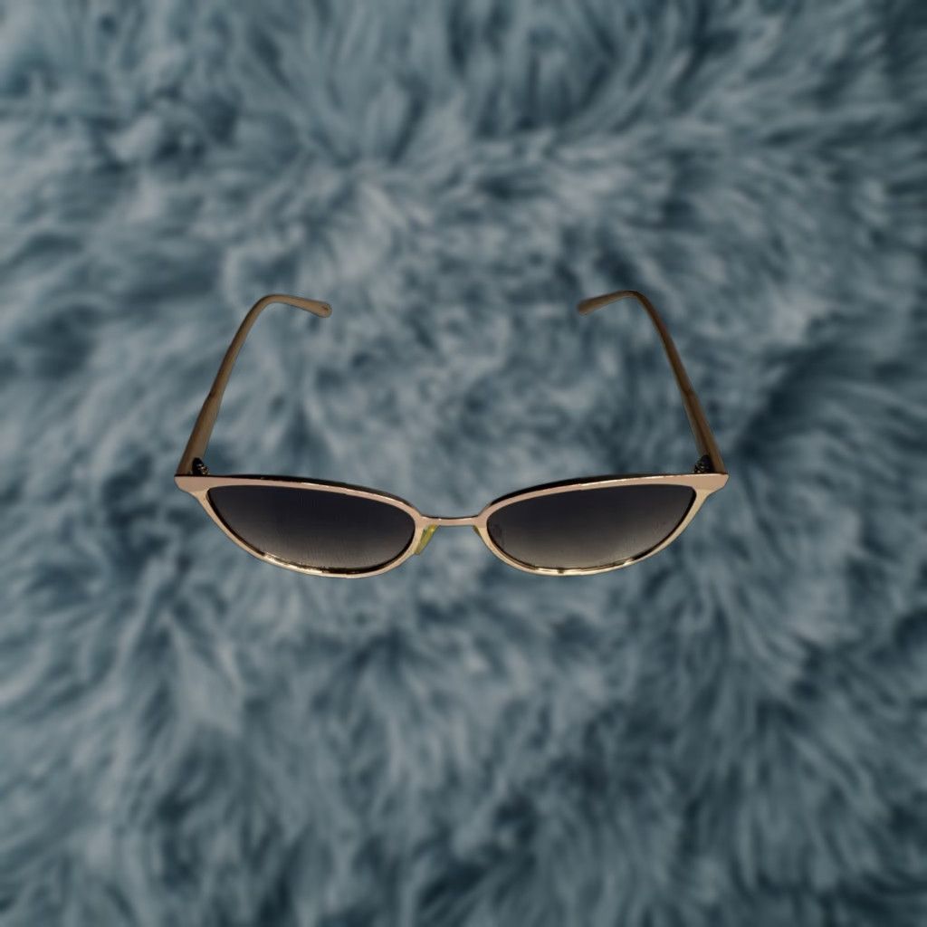 Vintage Laundry by Design Sunglasses Cat Eye Frames Only Lens Scratches Tan Gold Women Size ONE SIZE - 1 Thumbnail