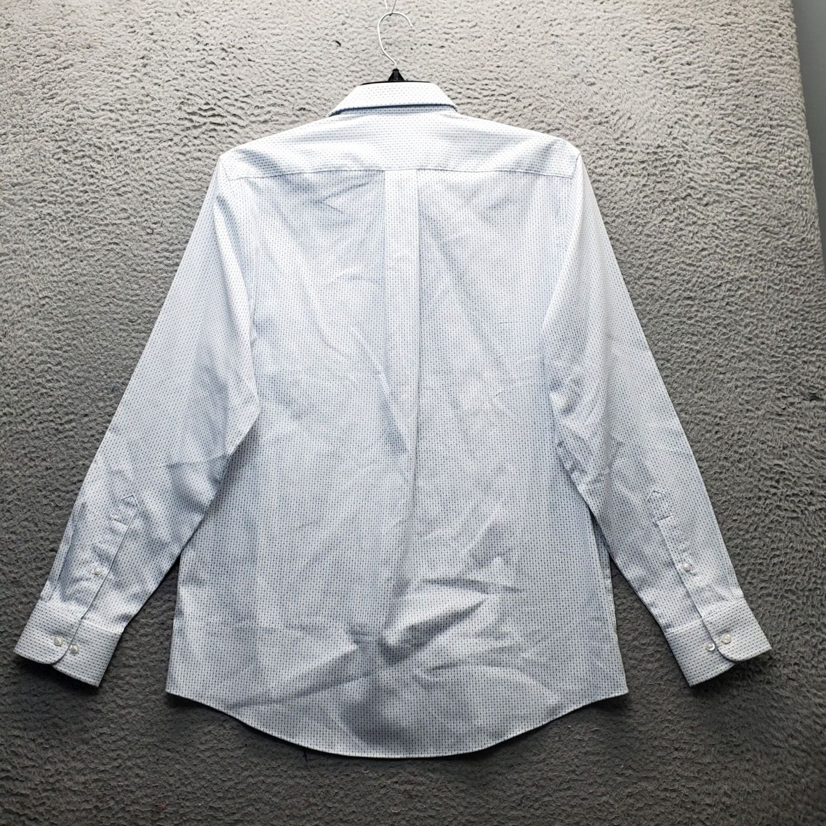 Stafford Stafford Dress Shirt Mens M Multi Regular Fit Sweat Repel Collar Button Up Size 40R - 2 Thumbnail