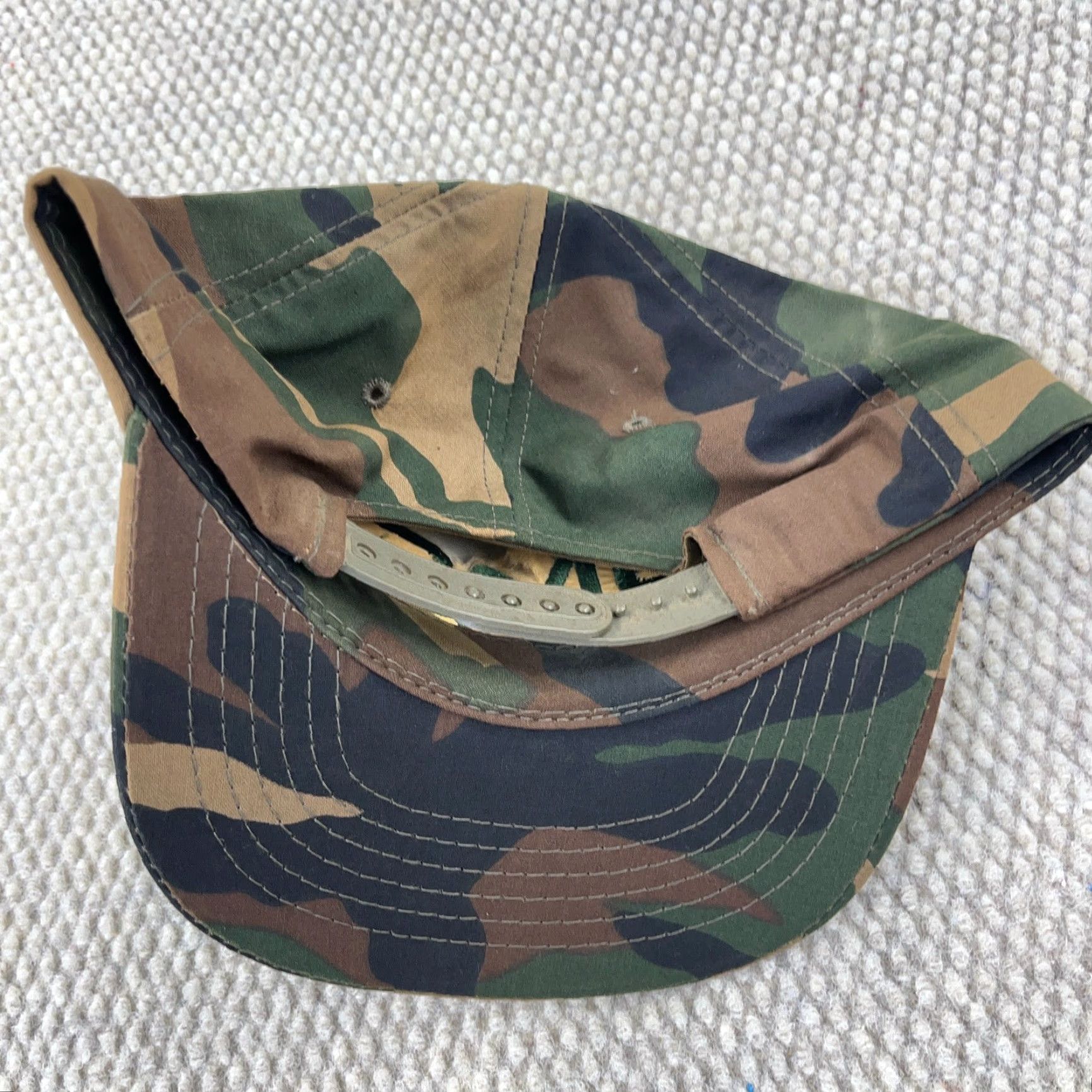 Vintage VINTAGE GMC Trucks Hat Cap Green Army Camo Military Snapback 90s Adjustable Unisex Size ONE SIZE - 5 Thumbnail