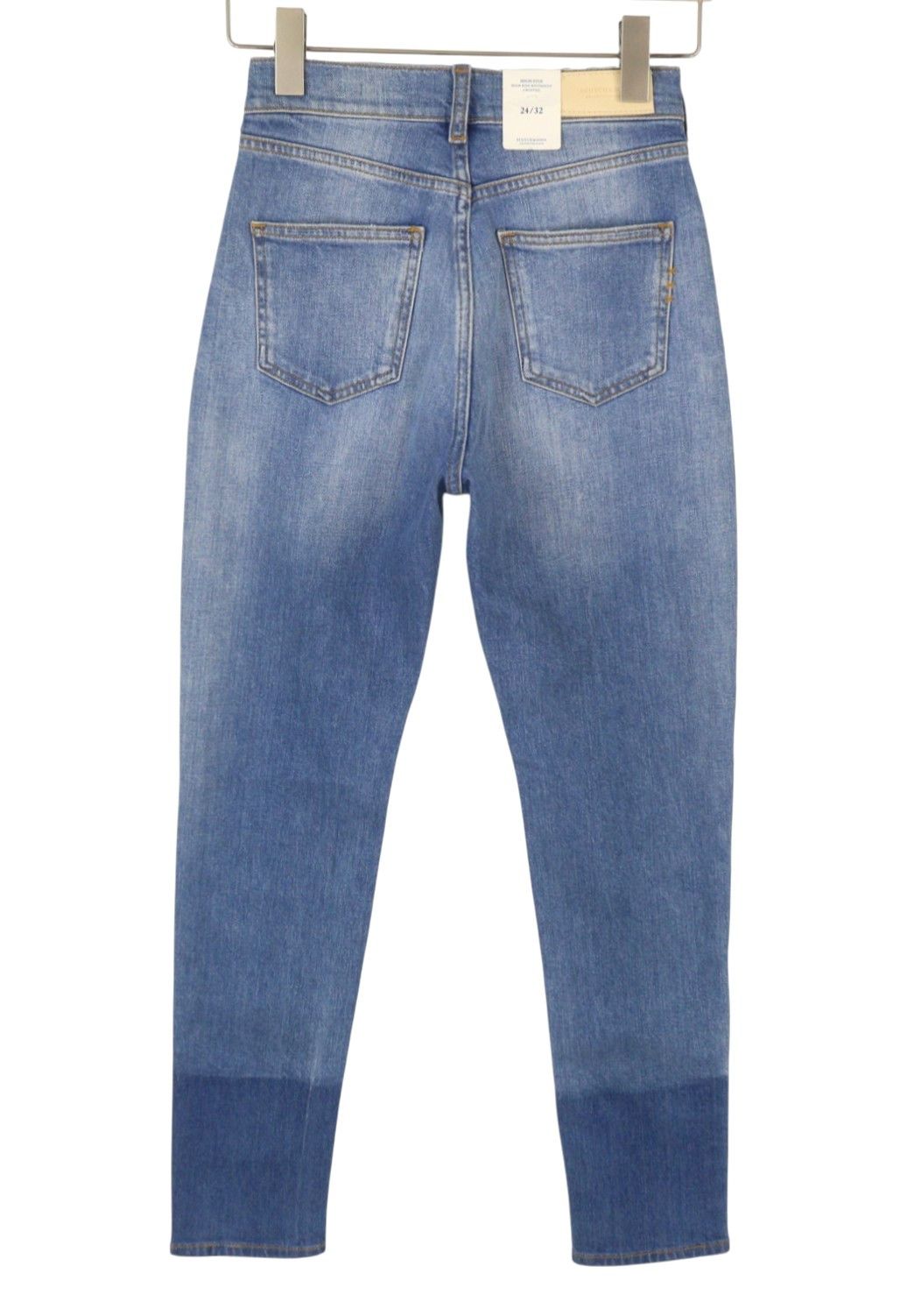 Scotch & Soda HIGH FIVE W24/L32 Blue High Rise Boyfriend Jeans 89095 Size 24" / US 00 / IT 34 - 4 Thumbnail