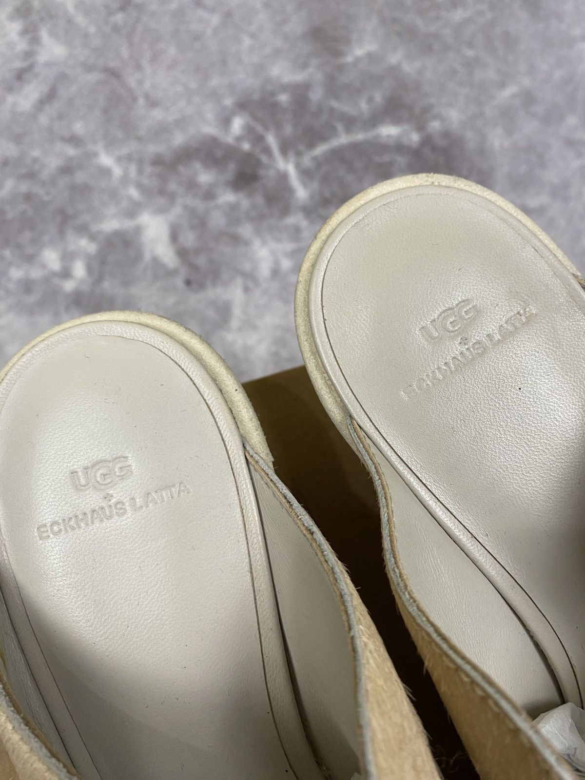 Eckhaus Latta Ugg x Eckhaus Latta Cowboy Block Fur Mules Size: 37 Size US 7 / IT 37 - 2 Thumbnail