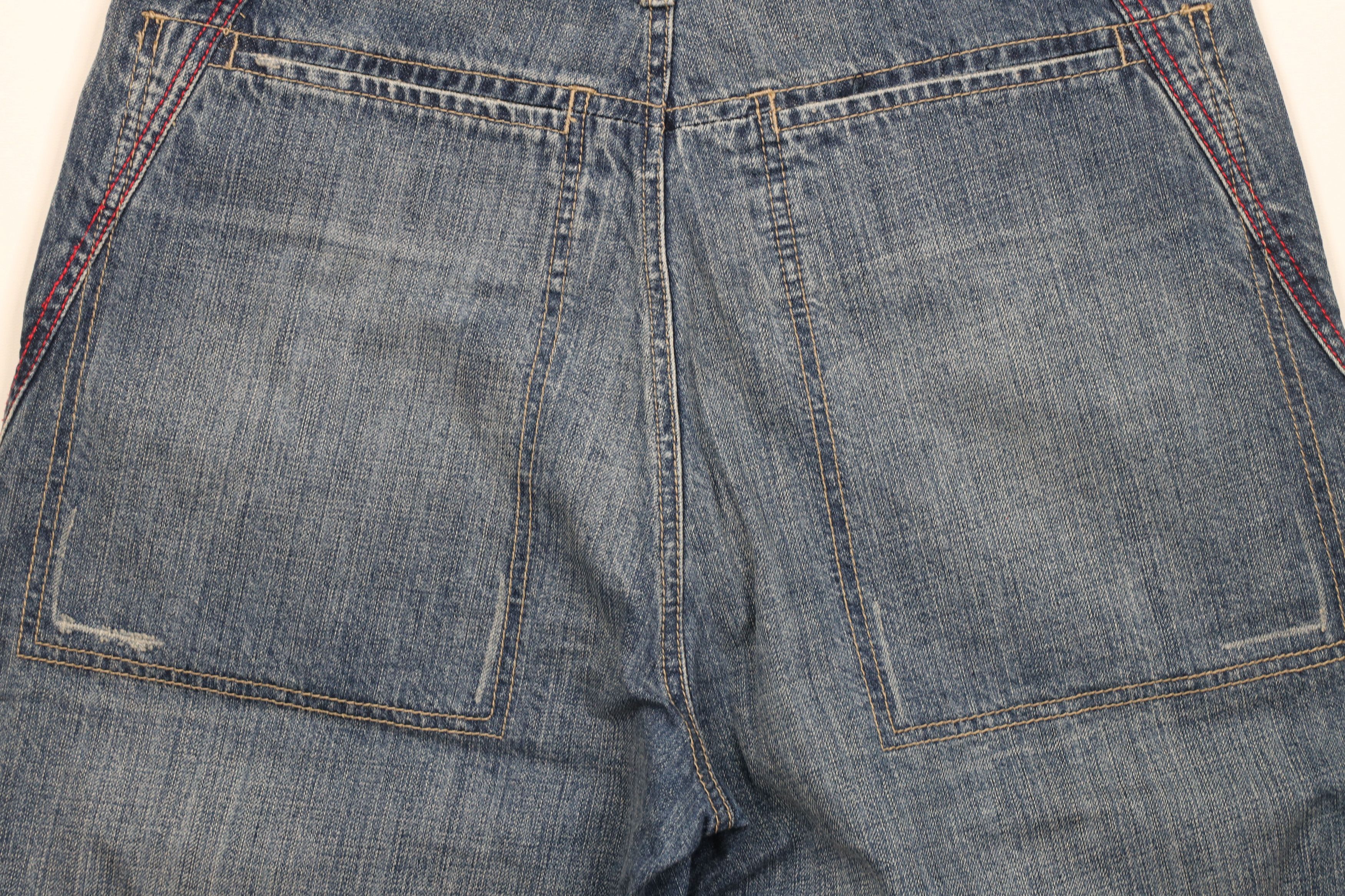Marithe + Francois Girbaud × Vintage NOS Vintage 90s Marithe Francois Girbaud Denim Shorts Blue Size US 32 / EU 48 - 9 Thumbnail
