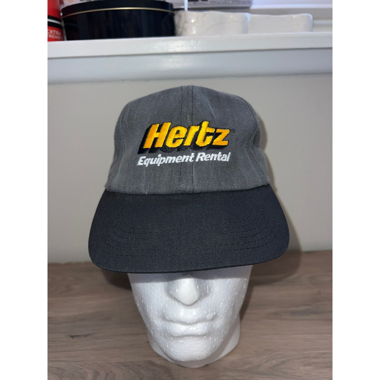 Other Vintage Hertz Hat Equipment Rental Gray Headwear Cap OS Size ONE SIZE - 1 Thumbnail