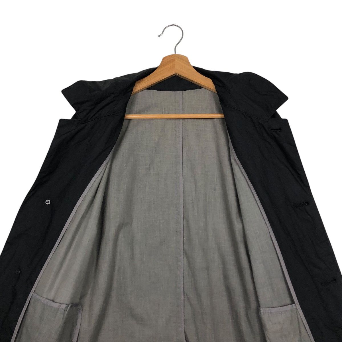 Japanese Brand 📌Iconic Black Junmen Long Jacket Duck Canvas Chore Worker Size US L / EU 52-54 / 3 - 16 Thumbnail
