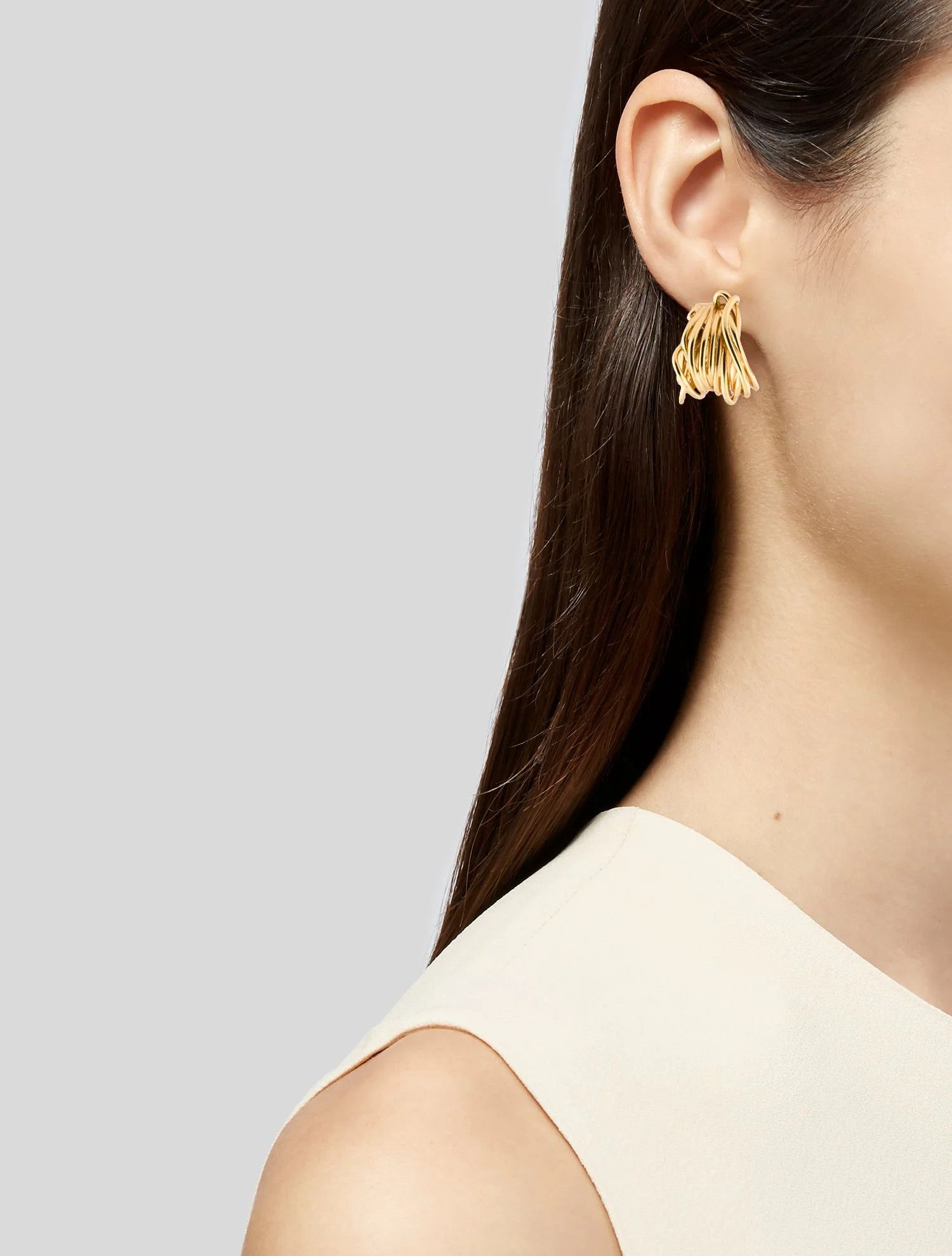 Balenciaga o1la1rc1a0924 Size: OS / Wire Earrings in Gold Size ONE SIZE - 3 Thumbnail