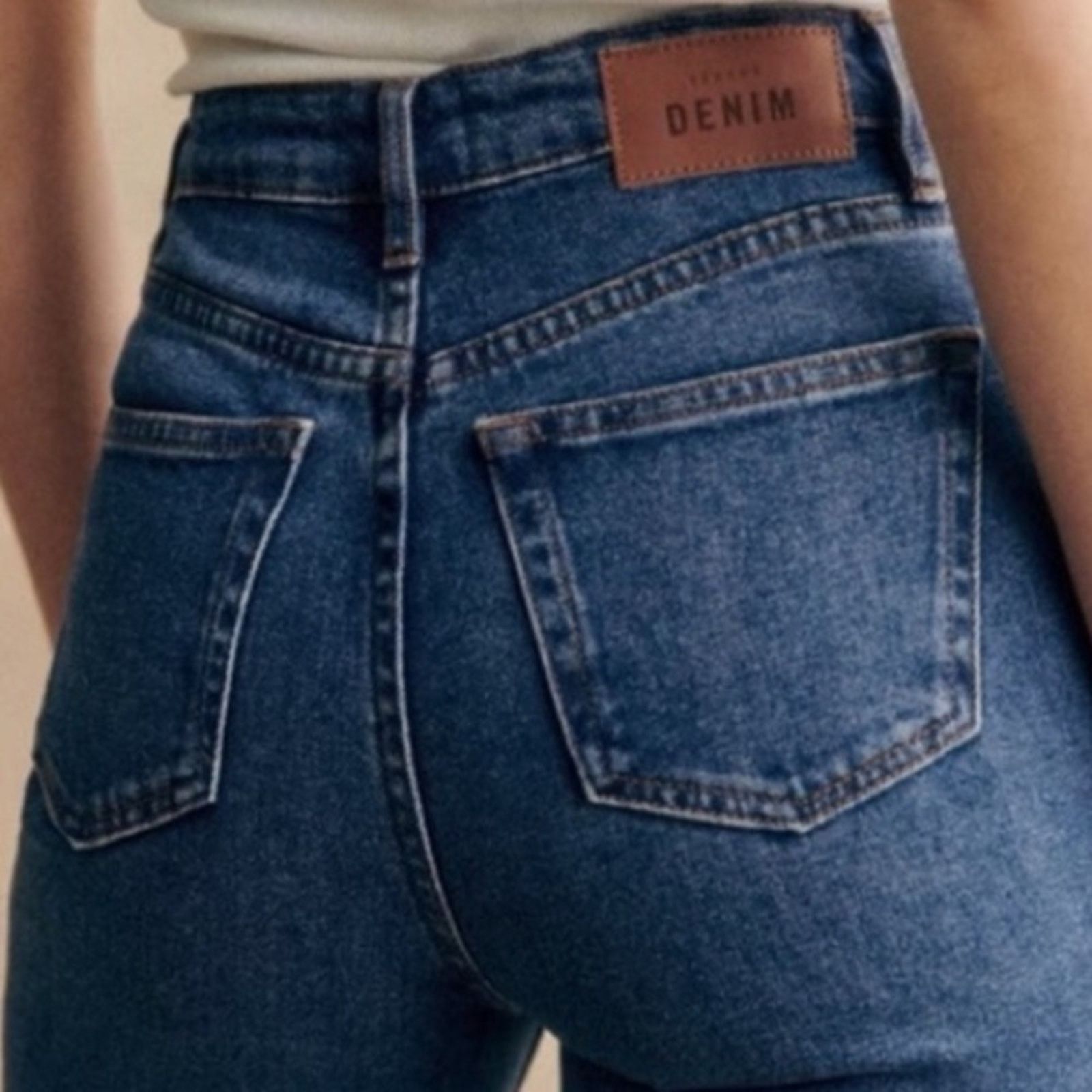 Sezane Sezane $228 Denim Slim Straight Jeans High Rise Women's 27 Size 27" / US 4 / IT 40 - 7 Thumbnail