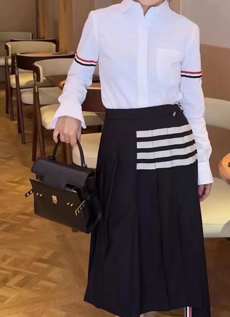 Thom Browne Thom browne Classic pleated skirt 2504-Nextarrow Size 24" / US 00 / IT 34 - 7 Thumbnail