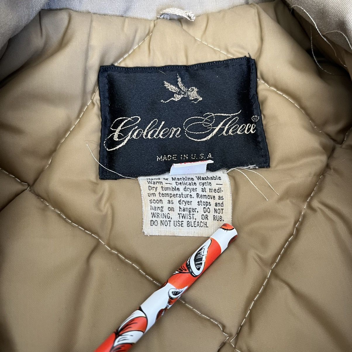 Vintage True Vintage 1960s Golden Fleece Quilted Work Jacket Zip Up Size US L / EU 52-54 / 3 - 8 Thumbnail