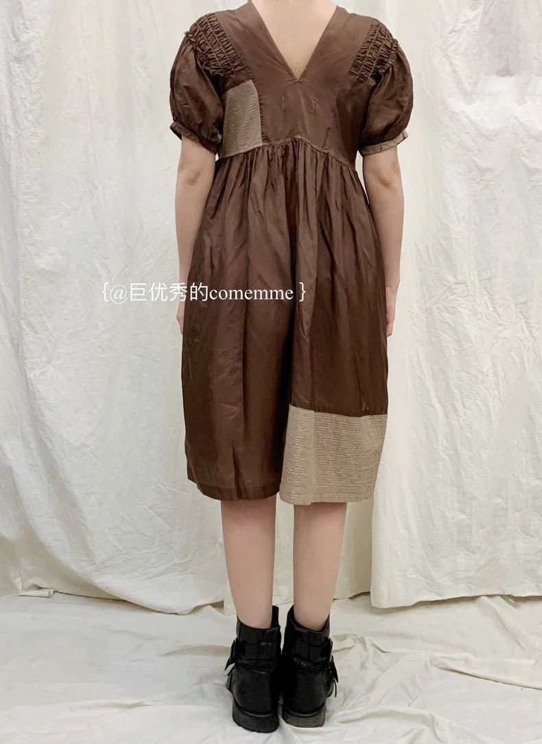 Comme des Garcons Comme Des Garcons Caramel Cocoa V-Neck Brown Khaki Brown D Size S / US 4 / IT 40 - 4 Thumbnail