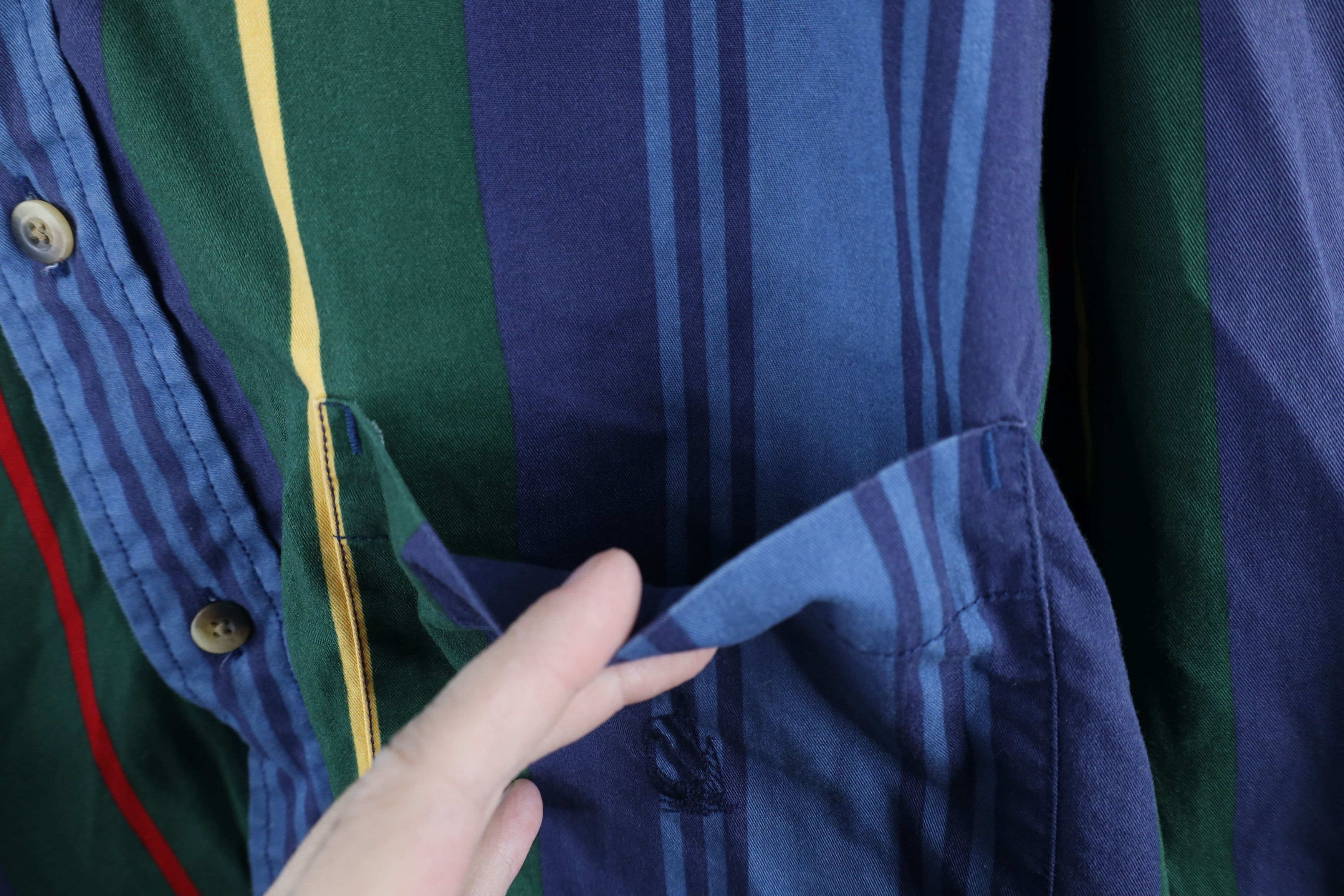 Nautica × Vintage Vintage 90s Nautica Striped Collared Button Down Shirt Size US XL / EU 56 / 4 - 5 Thumbnail