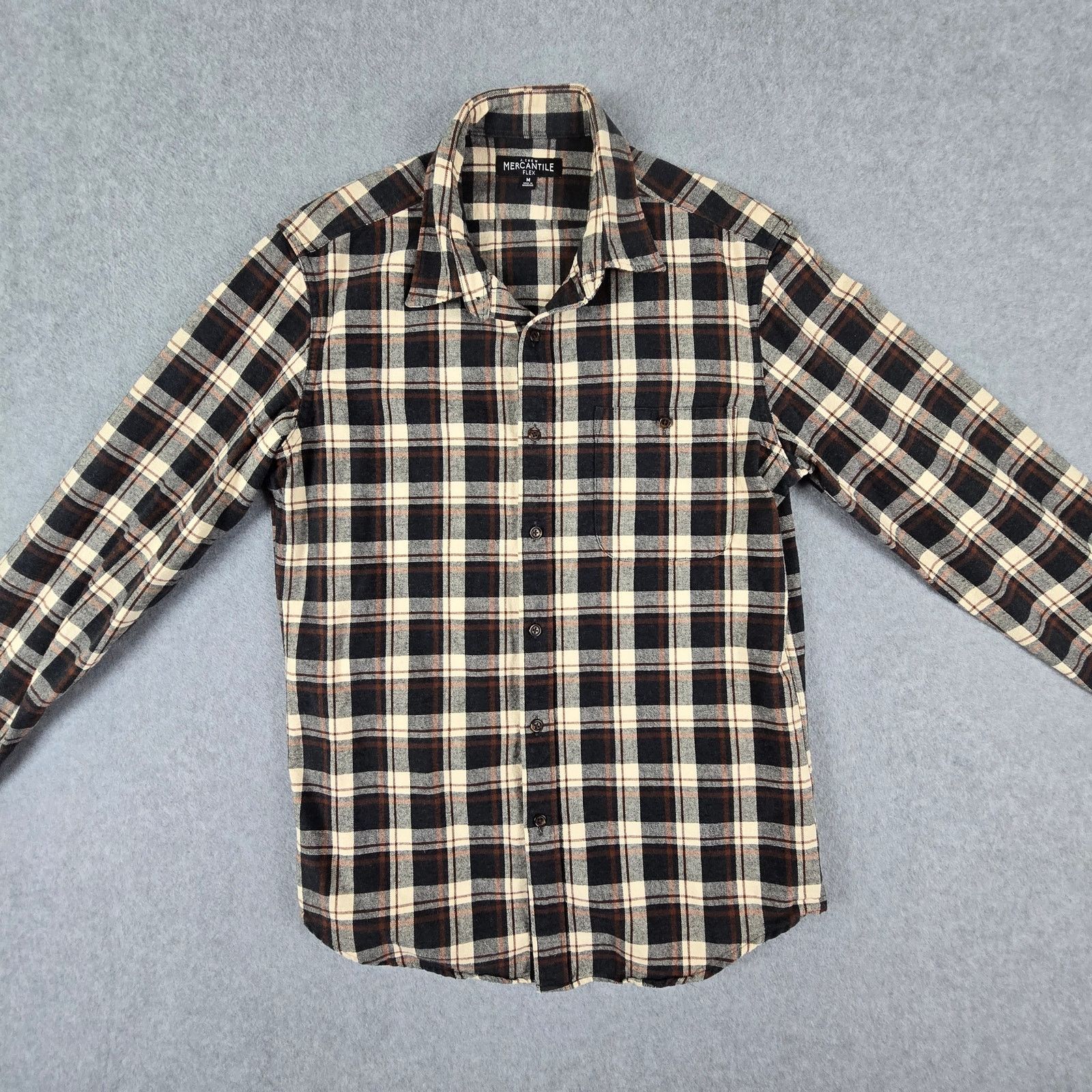 J.Crew J. Crew Mercantile Shirt Medium Brown Flannel Elbow Patches Size US M / EU 48-50 / 2 - 5 Thumbnail