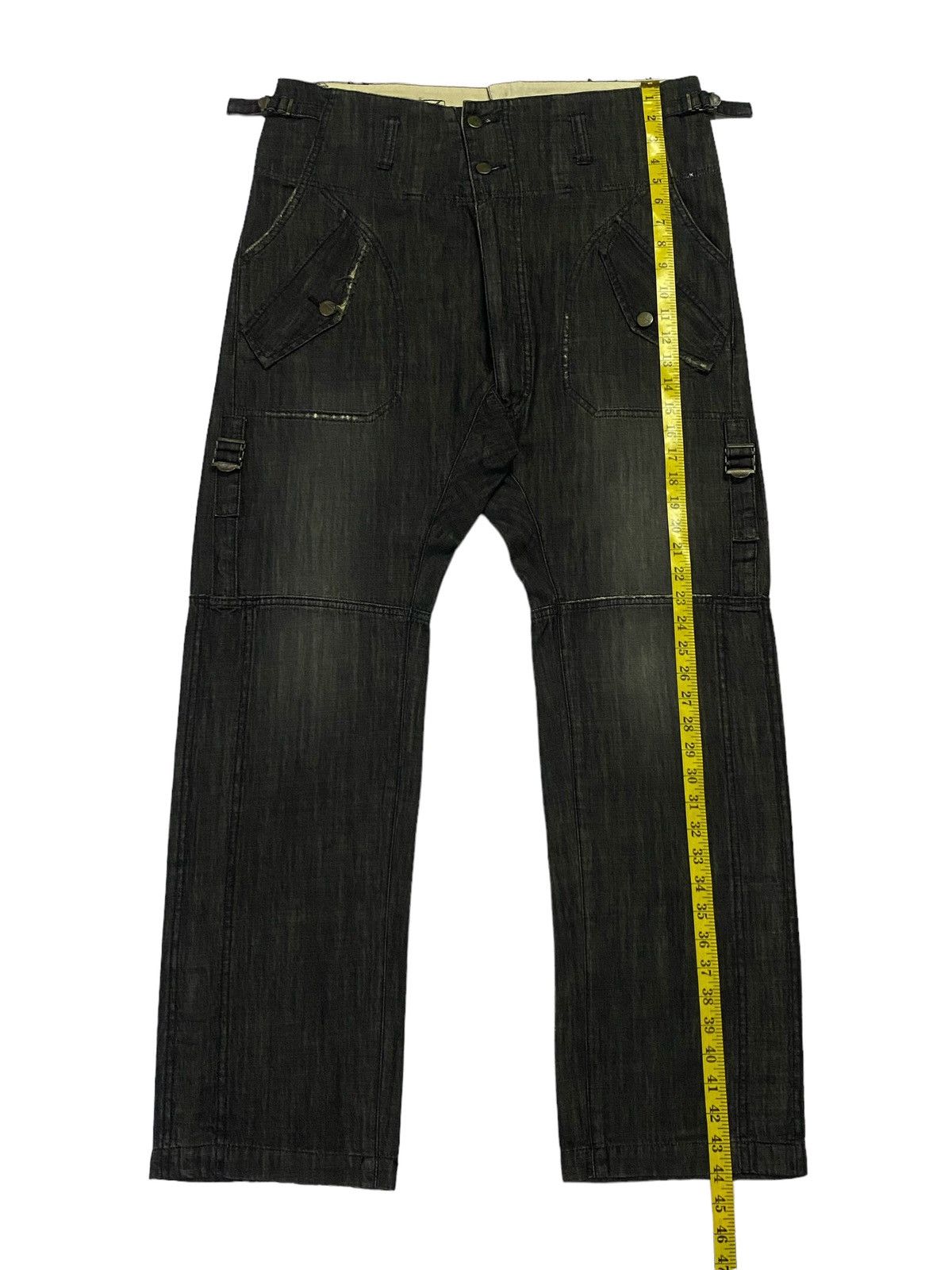 Final Home × Issey Miyake × Japanese Brand Rare🔥Final Home Denim Linen Pants Size US 34 / EU 50 - 6 Thumbnail