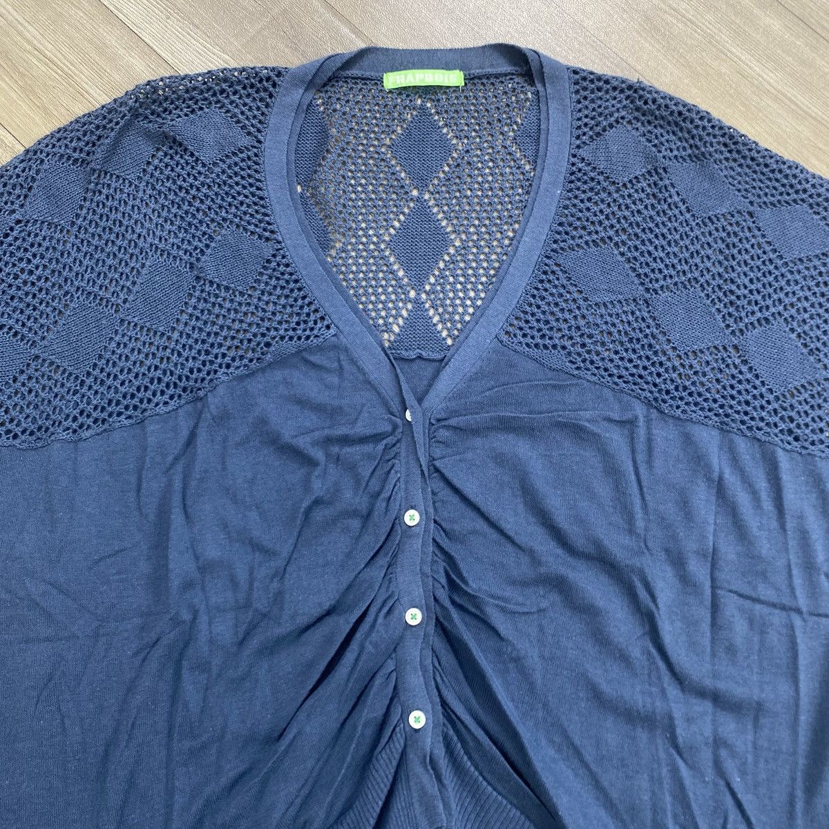 Frapbois Vintage Issey Miyake Frapbois Transparence Cardigan Size S / US 4 / IT 40 - 2 Thumbnail