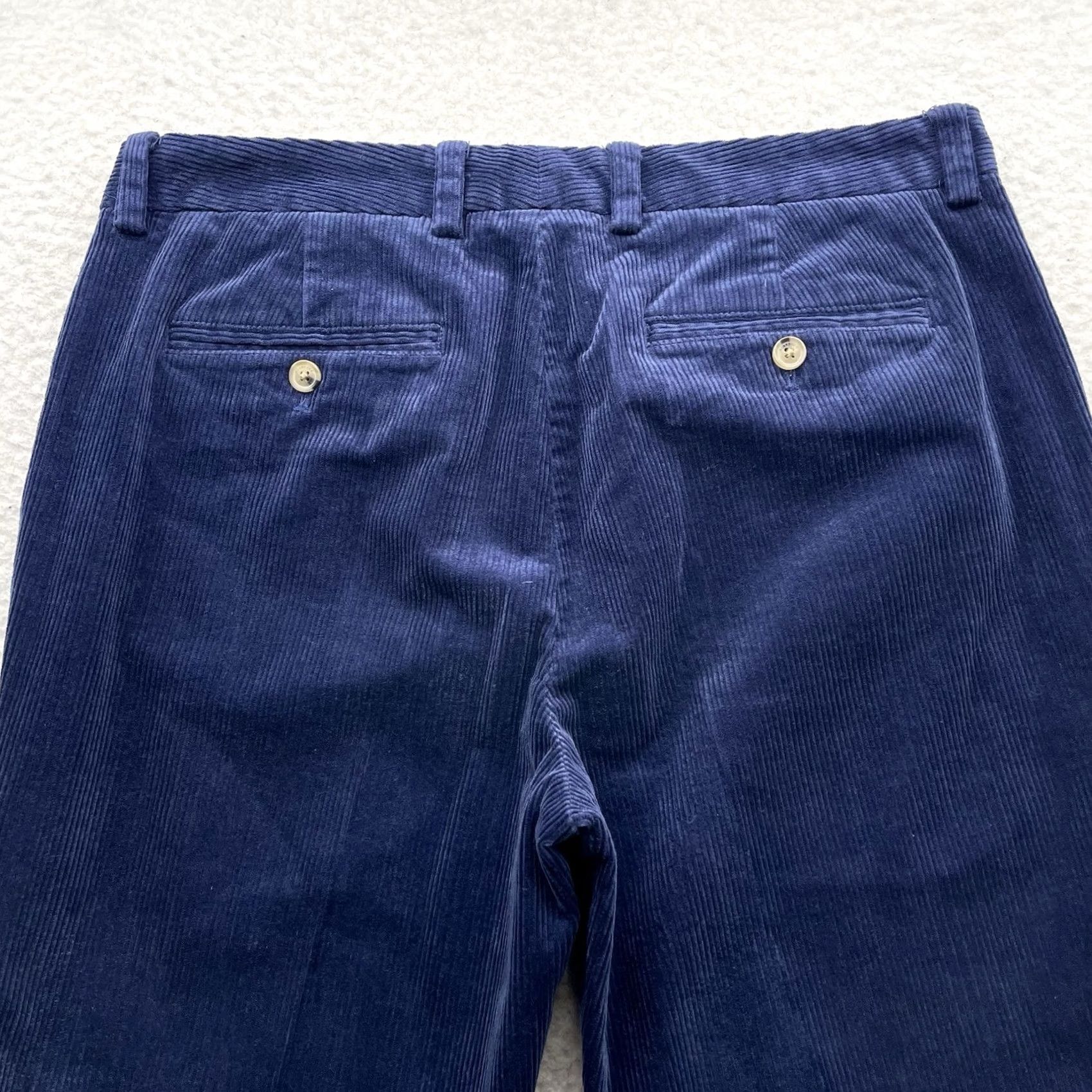 Vineyard Vines Vineyard Vines Pants Mens 34x32 Navy Blue Slim Stretch Corduroy Preppy Size US 34 / EU 50 - 7 Thumbnail