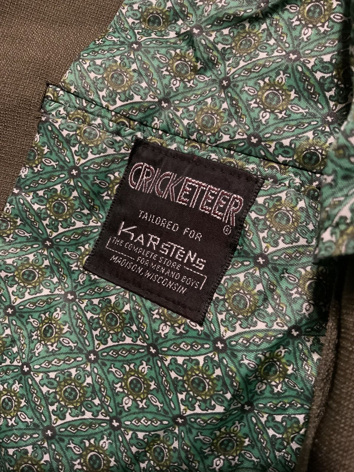Vintage Cricketeer Karstens Union Made Polyester Suit Jacket & Pants Size 38R - 8 Thumbnail