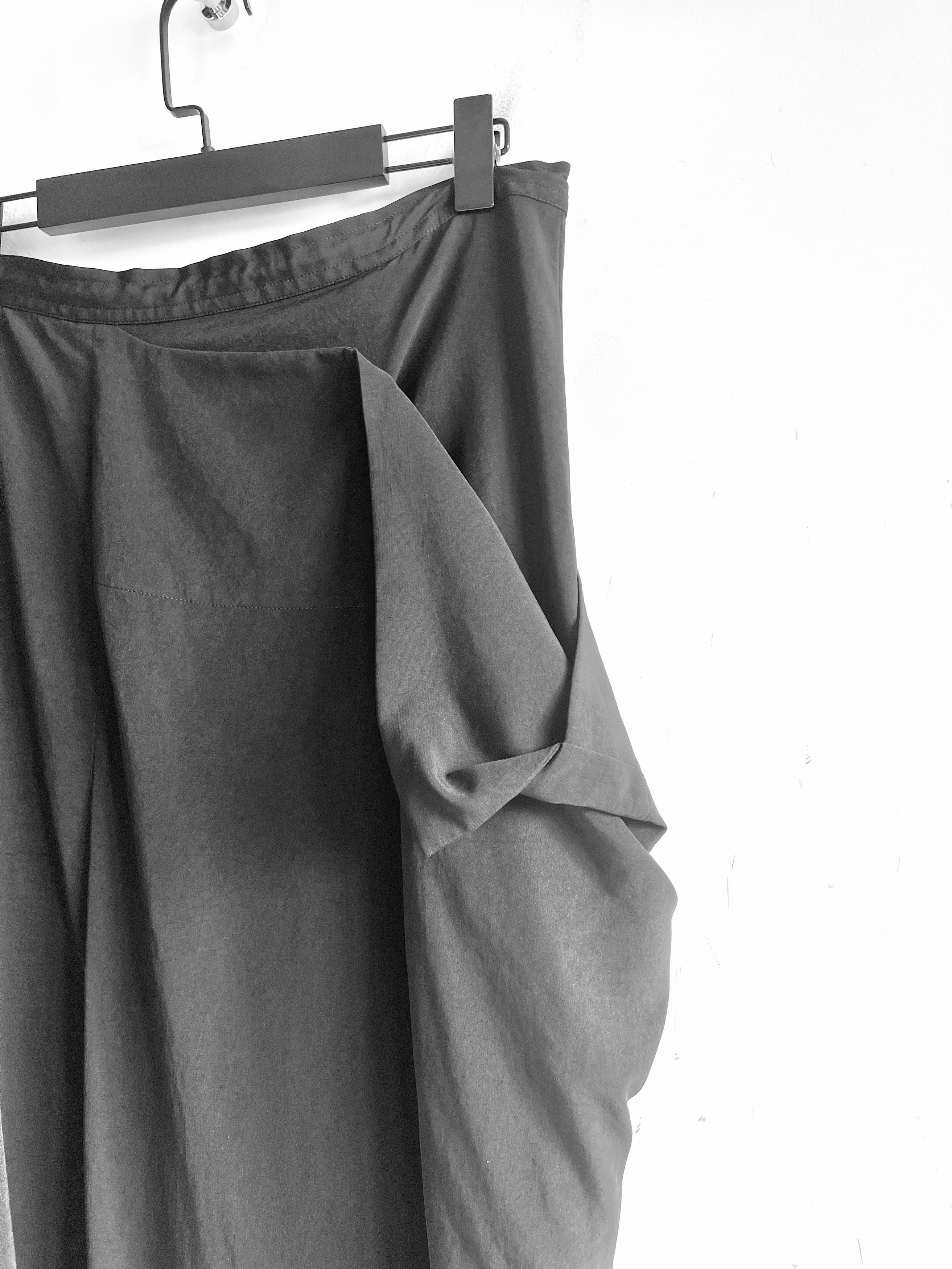 Yohji Yamamoto Yohji Yamamoto Y's - DE CHINE Asymmetrical Draped Long Skirt Size 30" / US 8 / IT 44 - 5 Thumbnail