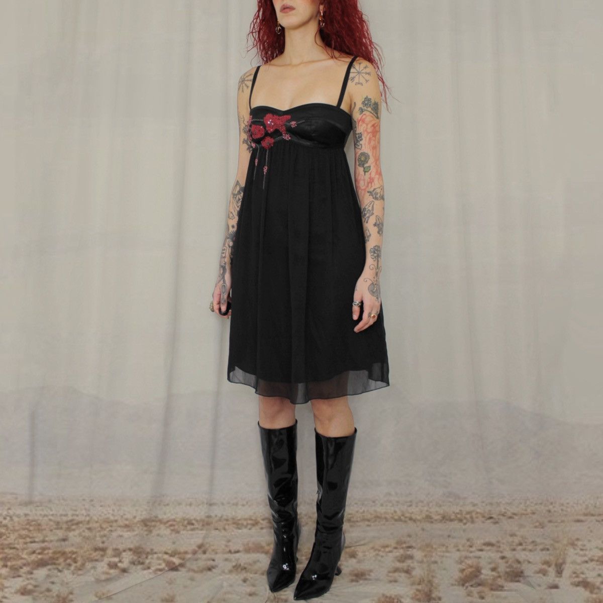 Other 🌺BLACK BABYDOLL DRESS🌺 Size XS / US 0-2 / IT 36-38 - 2 Thumbnail