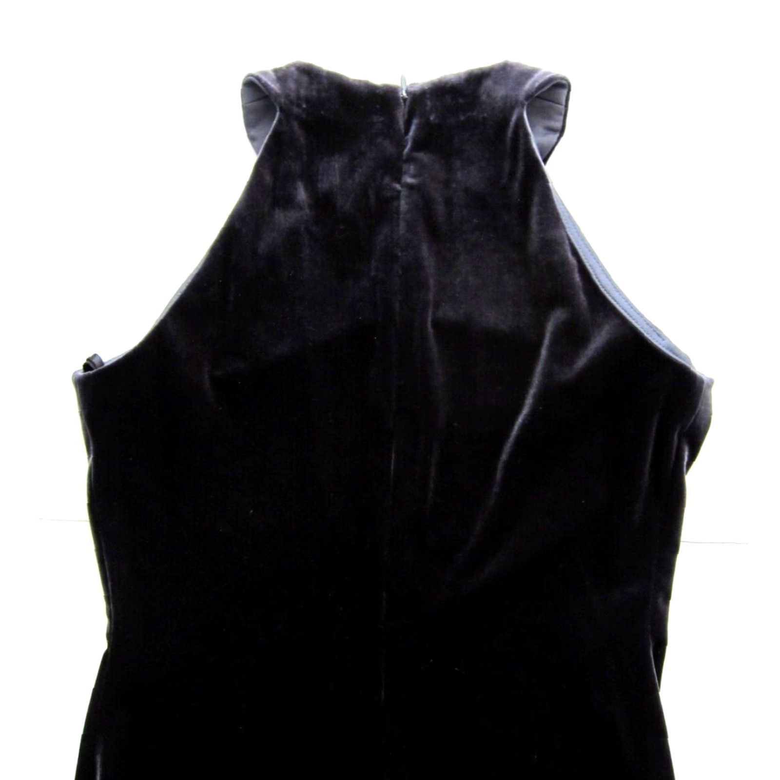 Alex Evenings VINTAGE Alex Evenings Grey Velvet Stretch Long Maxi Formal Tank Dress Women 4 Size S / US 4 / IT 40 - 5 Thumbnail