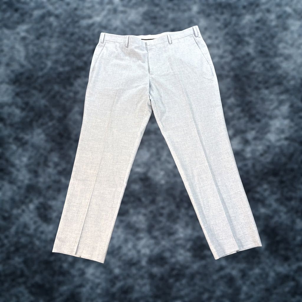 J.Crew J.CREW Slim Fit Dress Pants 38x29 Blue Wool Blend Modern Tapered Flat Front Slacks Men’s Denim? Size US 38 / EU 54 - 1 Thumbnail