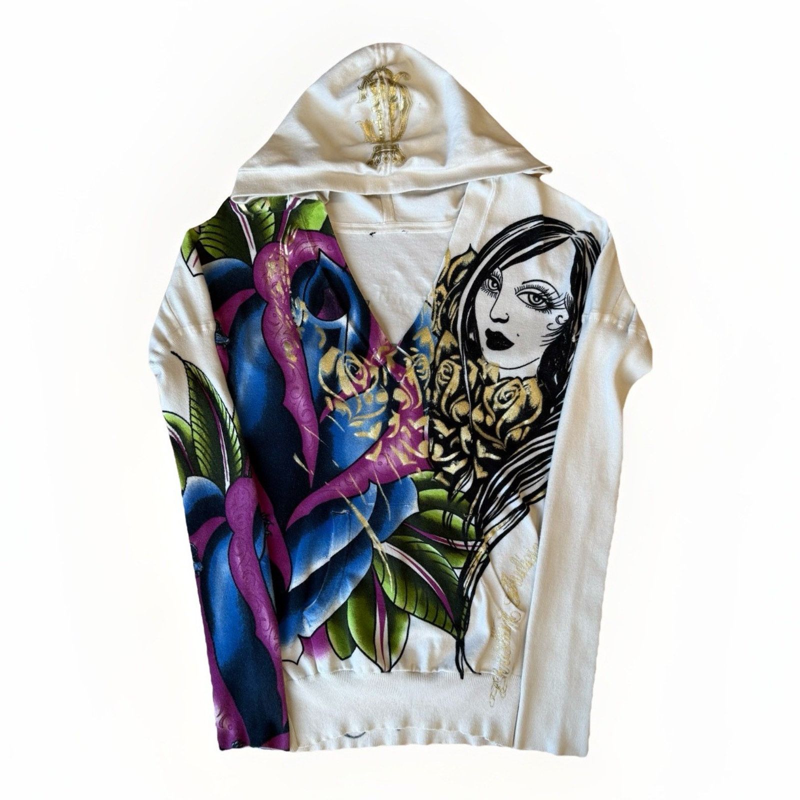 Ed Hardy Vintage Ed Hardy By Christian Audigier Pullover Women's M Size M / US 6-8 / IT 42-44 - 1 Thumbnail