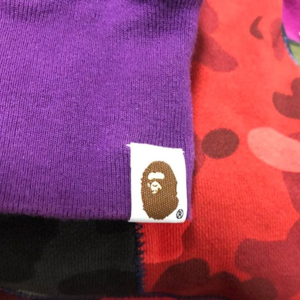 Bape Bape Mix Camo Shark Crazy Shark Full Zip Hoodie SS19 Size US L / EU 52-54 / 3 - 7 Thumbnail
