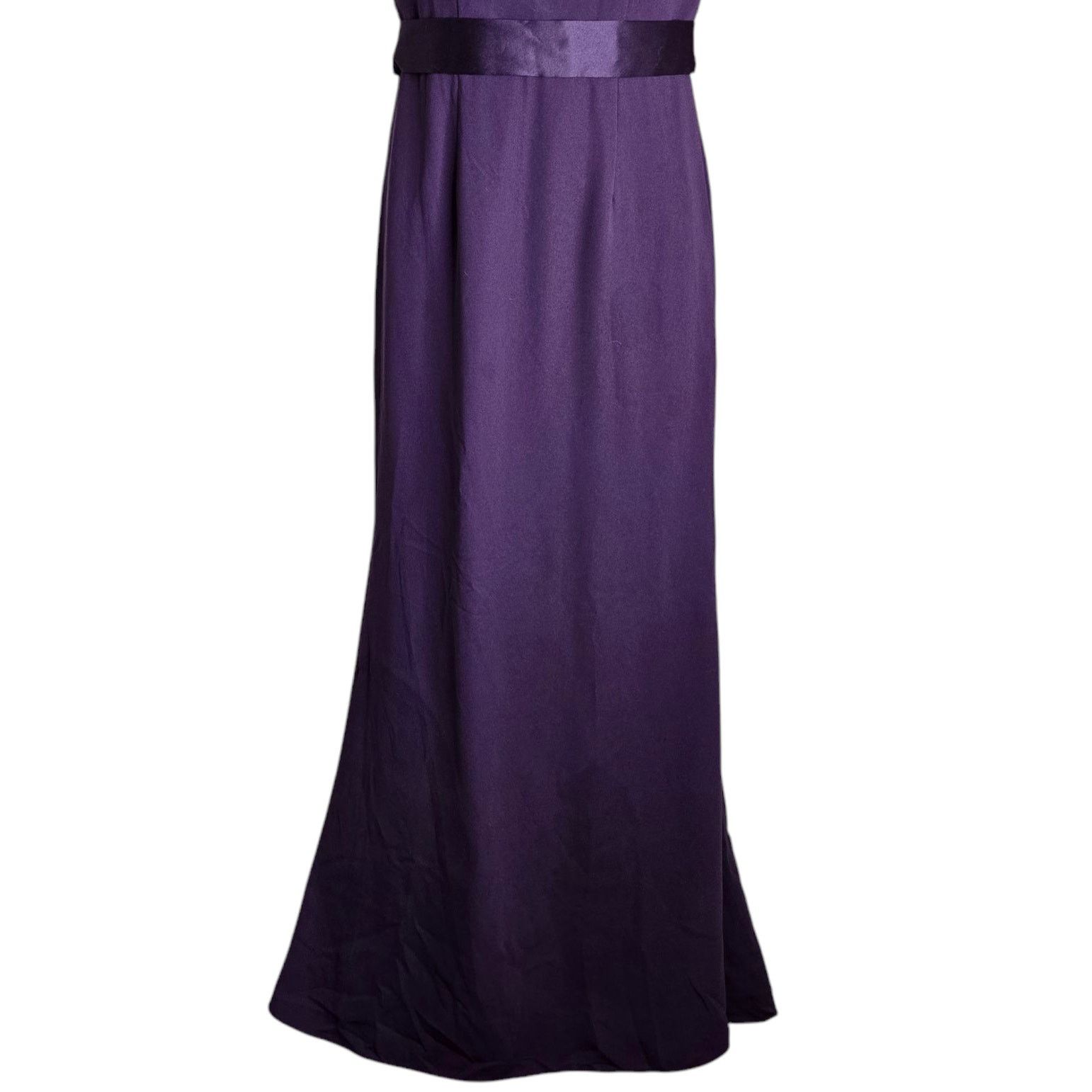 Vera Wang White by Vera Wang Formal Dress Size 2 Amethyst Purple Belt Size XS / US 0-2 / IT 36-38 - 4 Thumbnail
