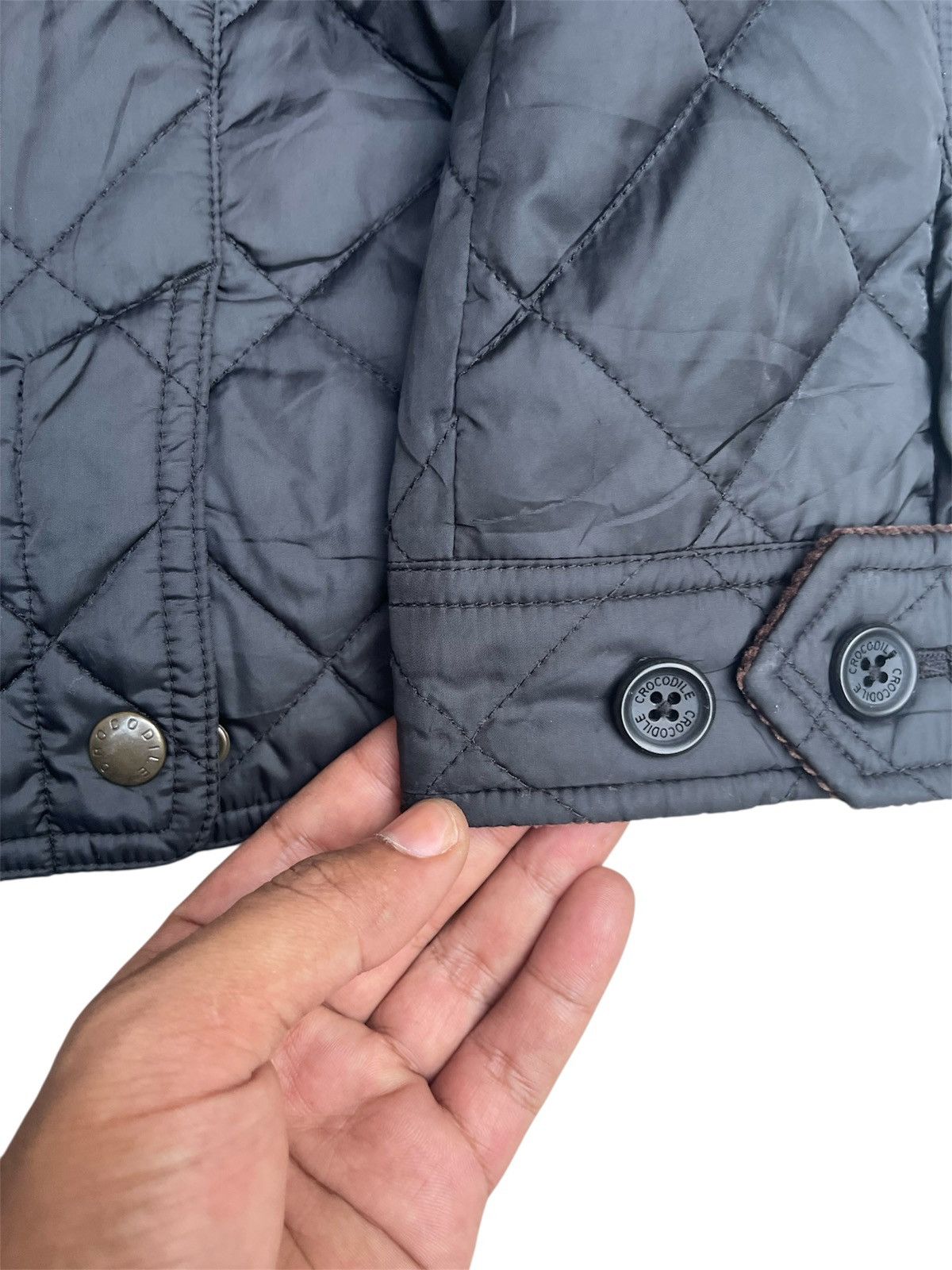 Japanese Brand Crocodile Japan Quilted Field Jacket Corduroy Collar Size US M / EU 48-50 / 2 - 5 Thumbnail