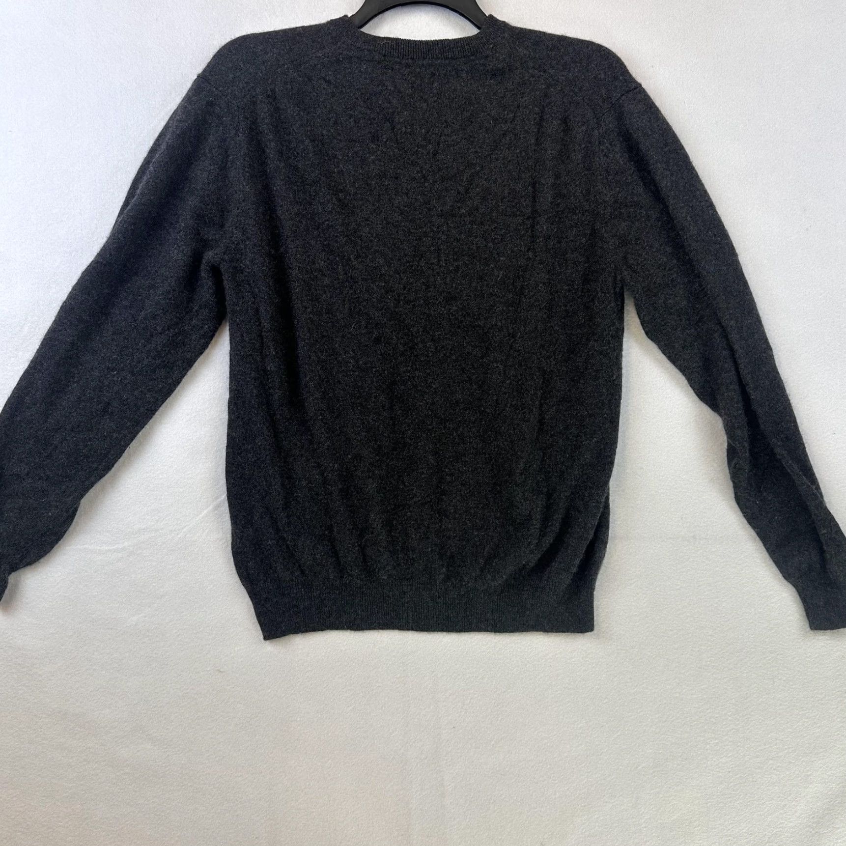 Weatherproof Weatherproof Mens Large 2 Ply Cashmere Knit Sweater Gray V-Neck Crewneck Classic All Seasons Lightweight Knit - Holiday? Size US L / EU 52-54 / 3 - 7 Thumbnail