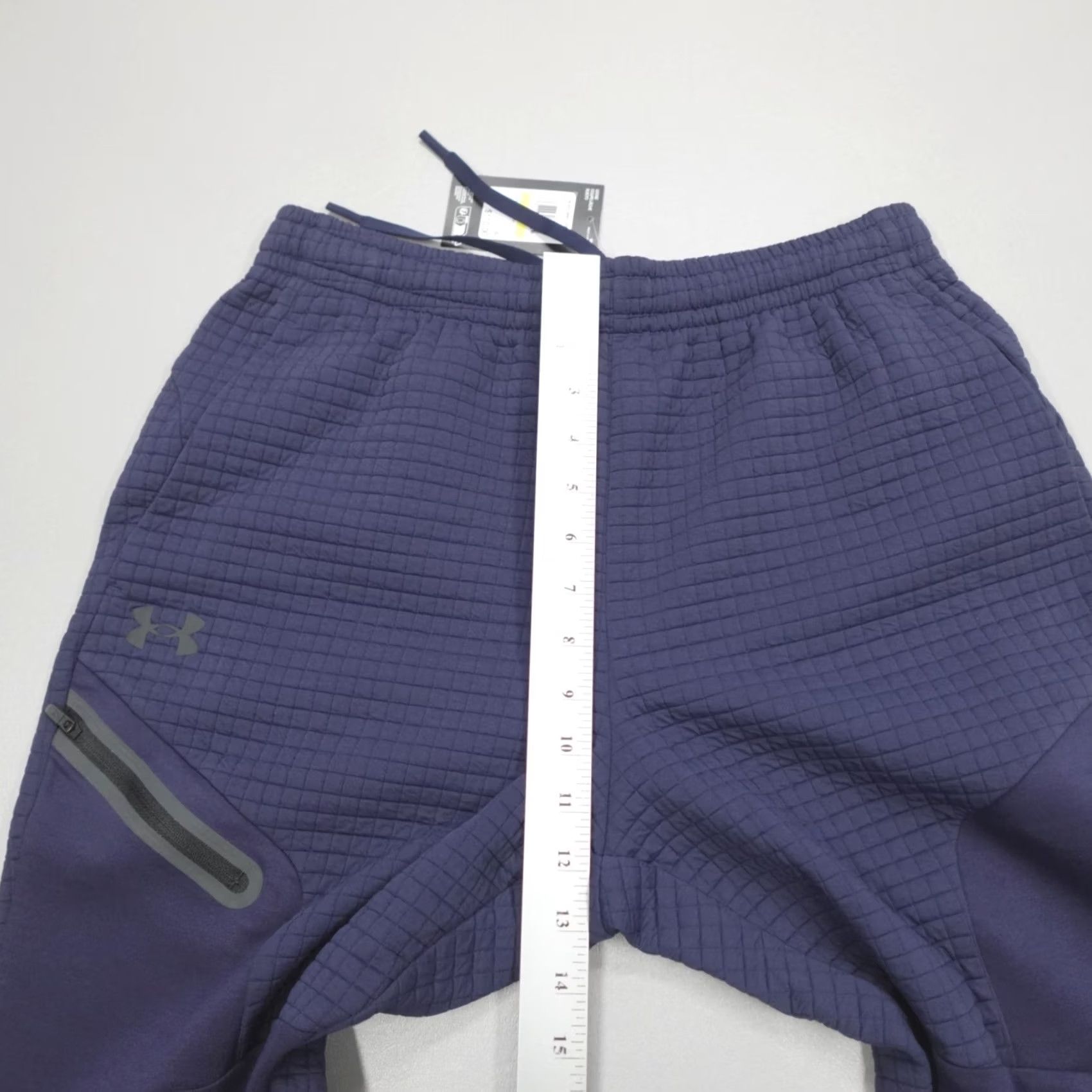 Under Armour Under Armour Unstoppable Fleece Grid Joggers Men’s M Navy Activewear, Jogger, Solid, Pockets, Elastic Waist, Inseam 28, Regular Fit, Athleisure, 90s? Size US 31 - 6 Thumbnail