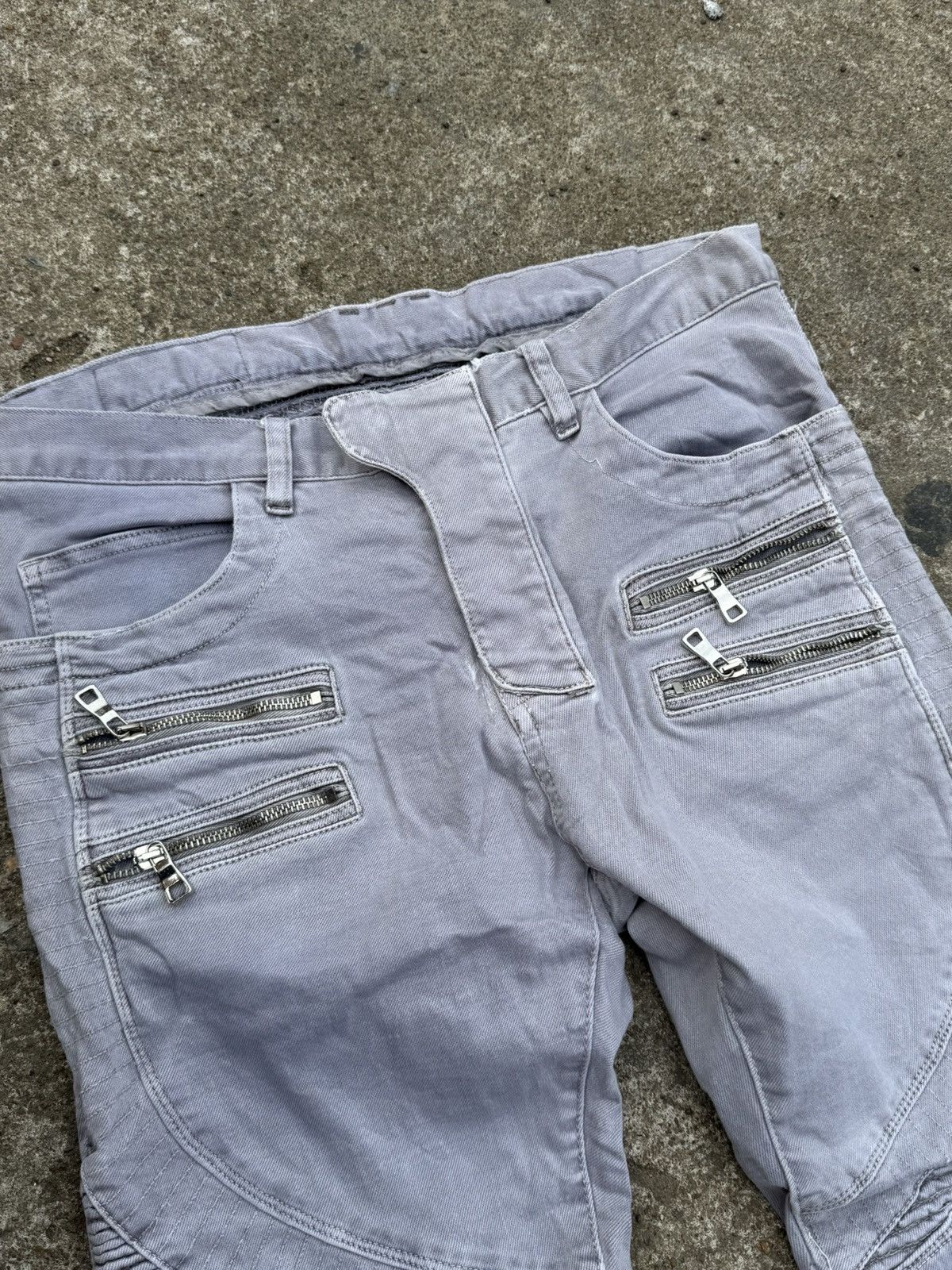 Balmain Balmain Bikers Decarnin Era Jeans Size US 30 / EU 46 - 4 Thumbnail