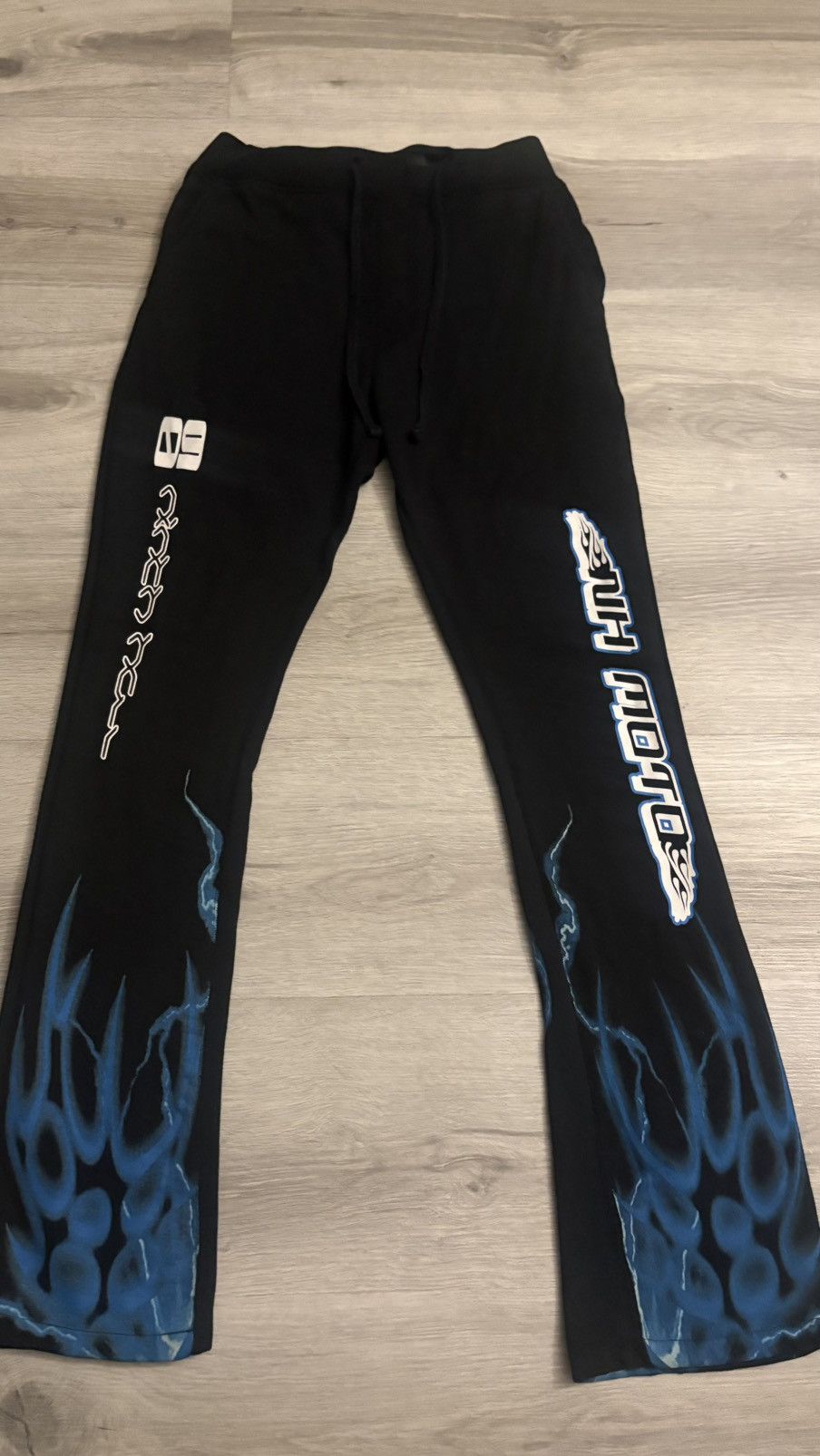 Ninth Hall Black and blue ninth hall fire sweats Size US 30 / EU 46 - 1 Thumbnail