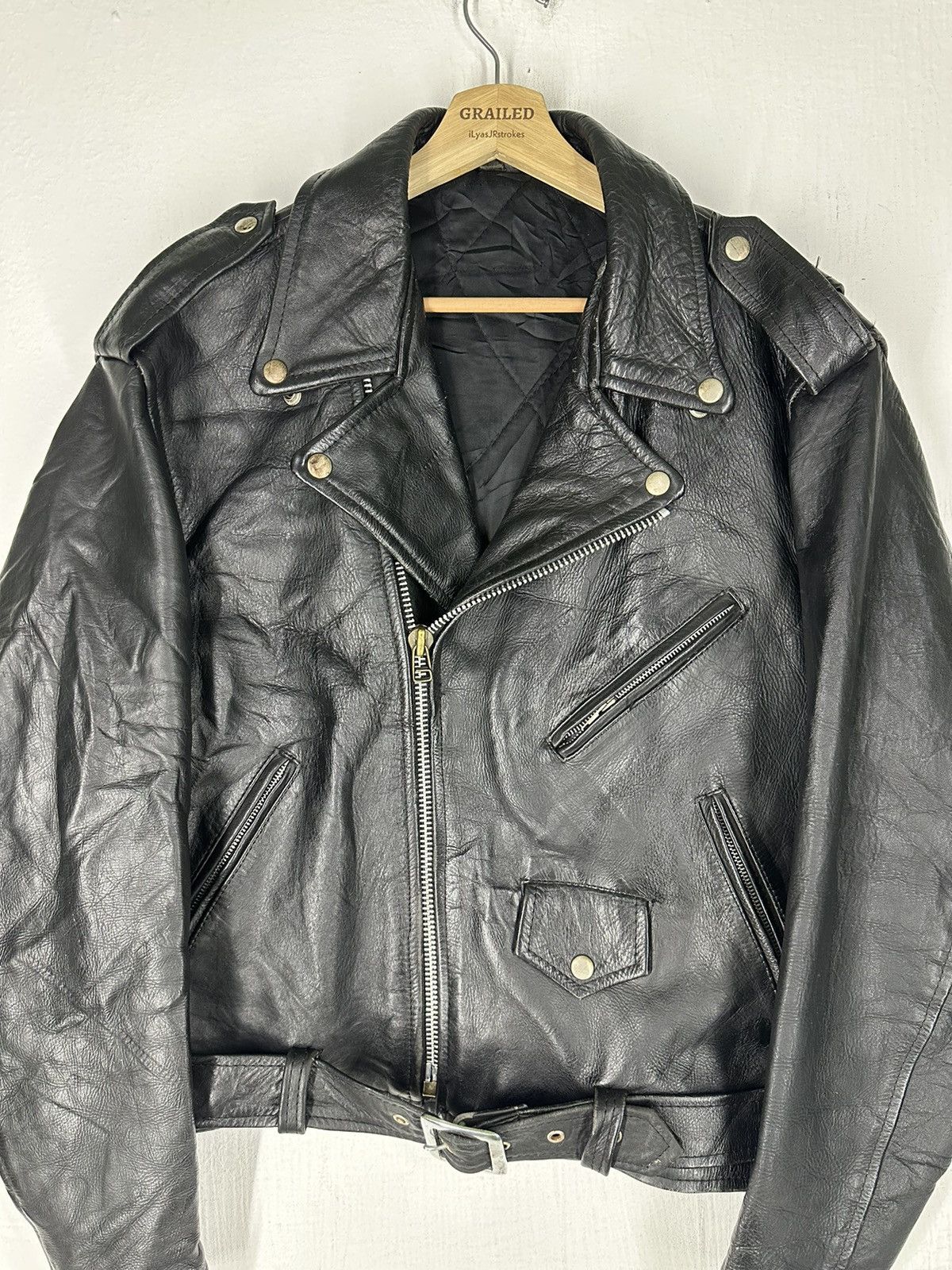 Harley Davidson 80’s Vtg Leather Jacket Harley Davidson Double Riders Jacket Size US M / EU 48-50 / 2 - 2 Thumbnail