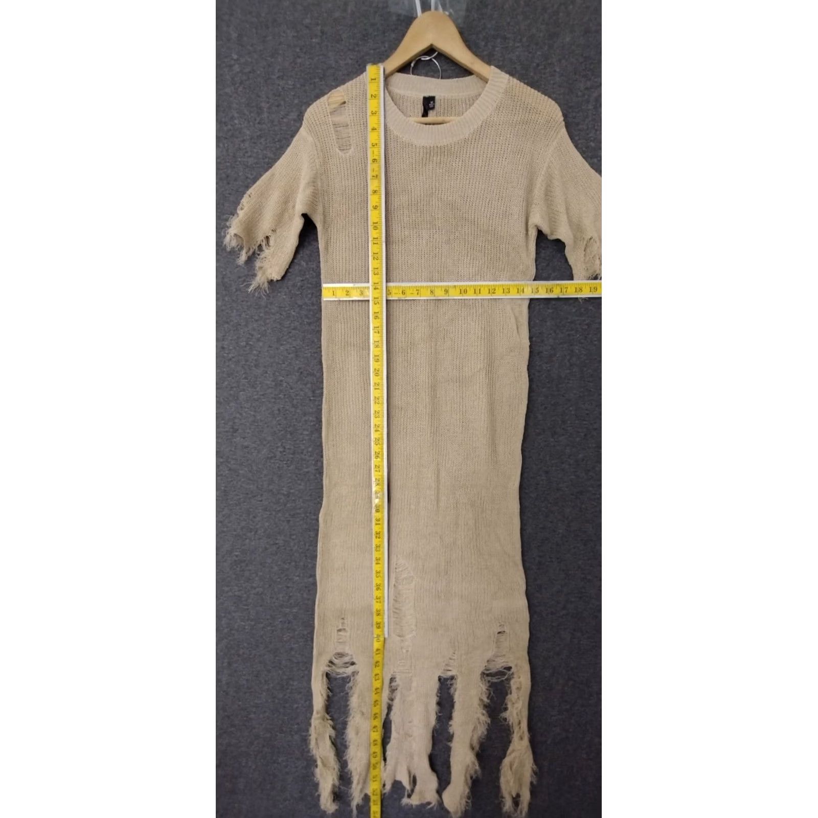 Vintage Codigo Rock Shirt Womens M Beige Short Sleeve Dress Rock Star 90s Style Size M / US 6-8 / IT 42-44 - 4 Thumbnail
