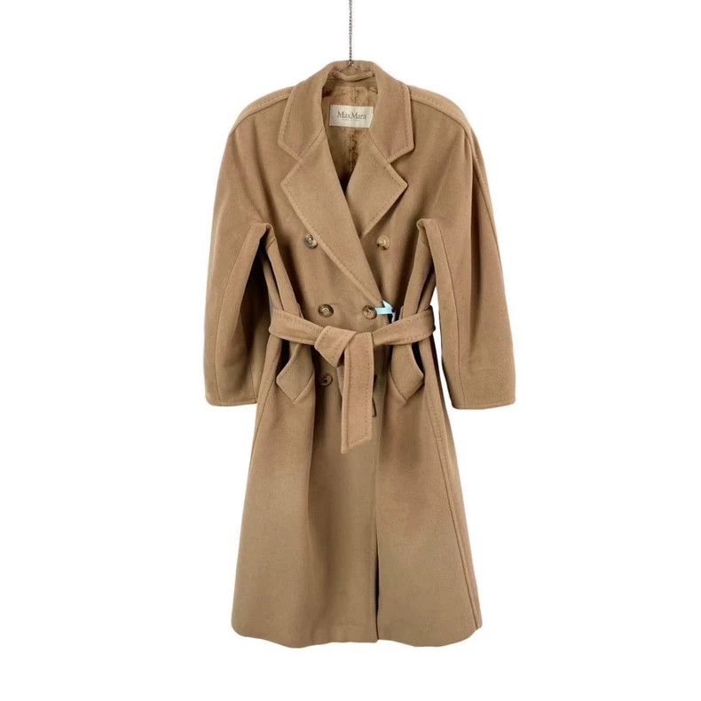 Max Mara Max Mara 101801 Collection Camel Coat Size XS / US 0-2 / IT 36-38 - 1 Thumbnail