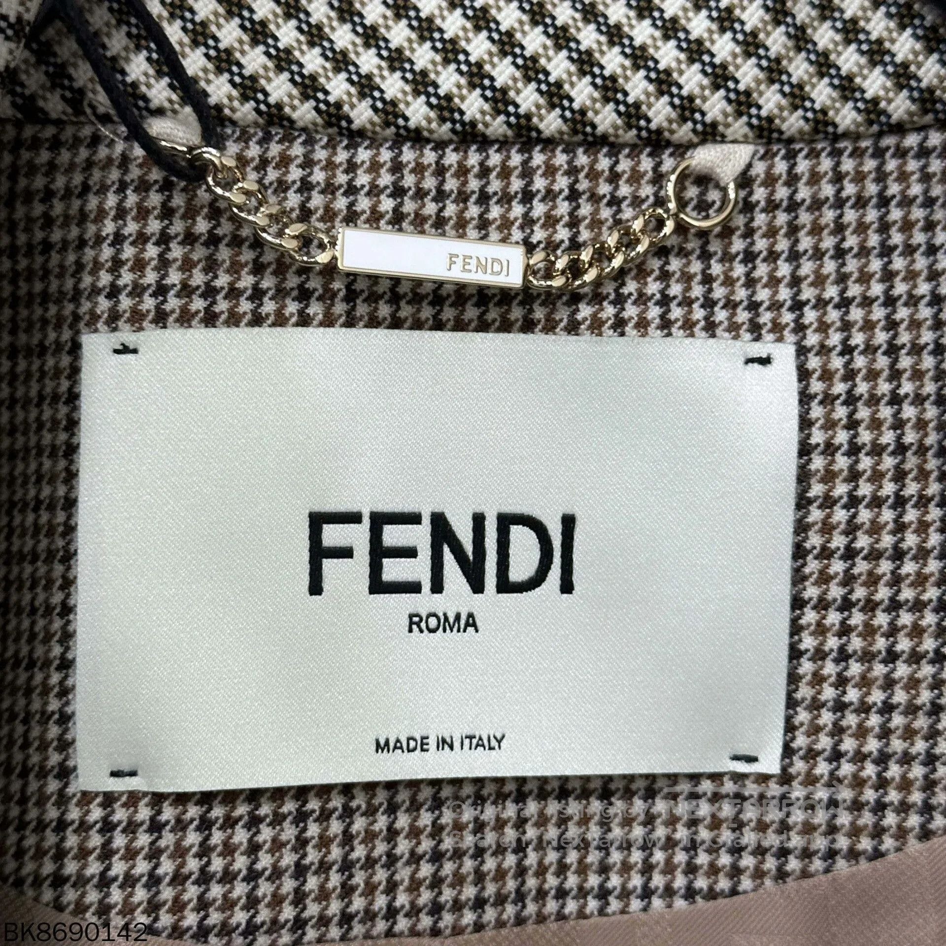 Fendi houndstooth cropped jacket by Fendi. Size US M / EU 48-50 / 2 - 6 Thumbnail