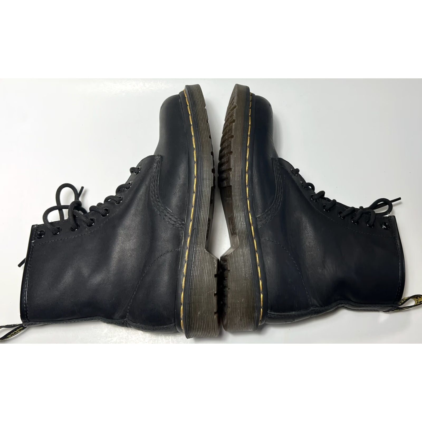 Dr. Martens Dr Martens 11822 Leather Combat Boots Black Unisex Adults Mens Womens 6 37 UK 4 US 6 EU 37 Lace Up Coffin? Size US 4 / IT 34 - 4 Thumbnail