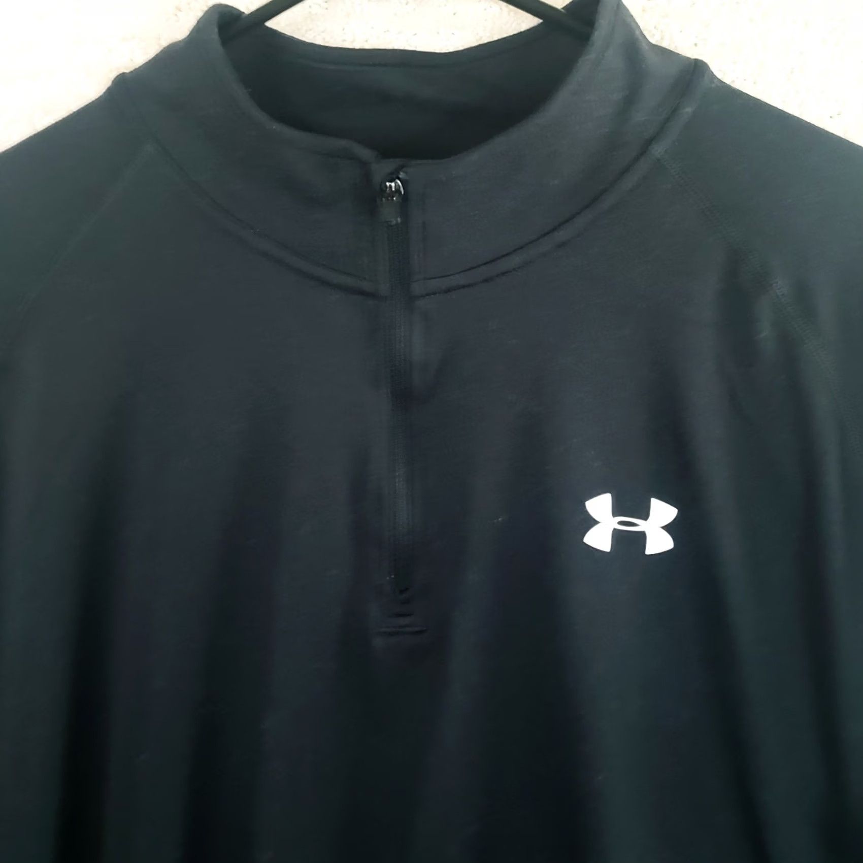 Under Armour Under Armour Heatgear Pullover 1/4 Zip Shirt Men XL Black Size US XL / EU 56 / 4 - 3 Thumbnail
