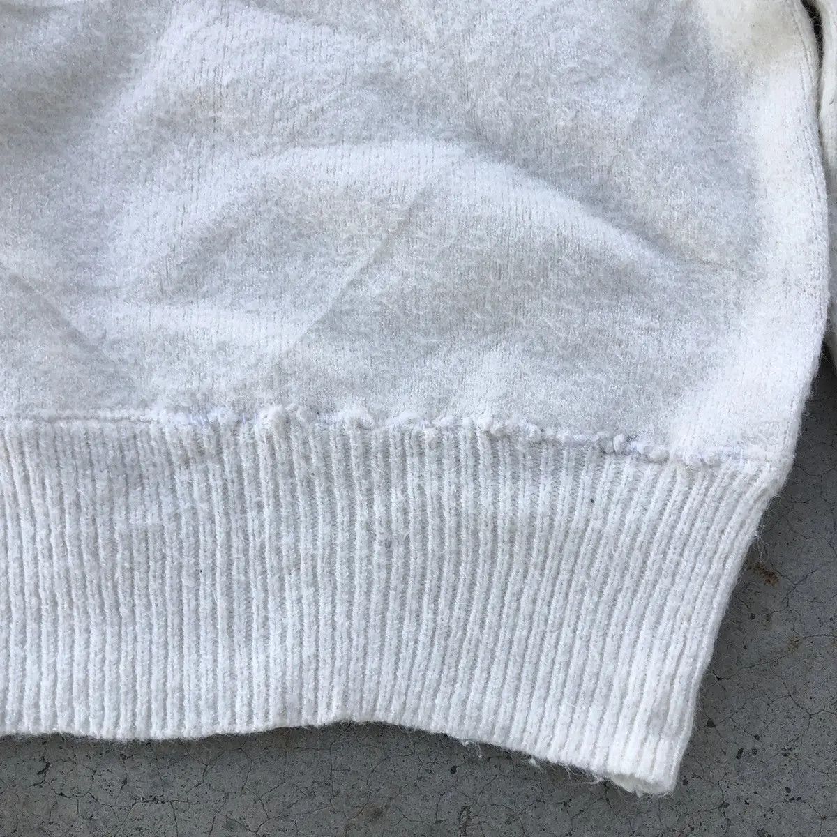 Aran Isles Knitwear × Homespun Knitwear Knitsweater White Milk Pullover/Jumper Ballon's Sleeve Size US M / EU 48-50 / 2 - 11 Thumbnail