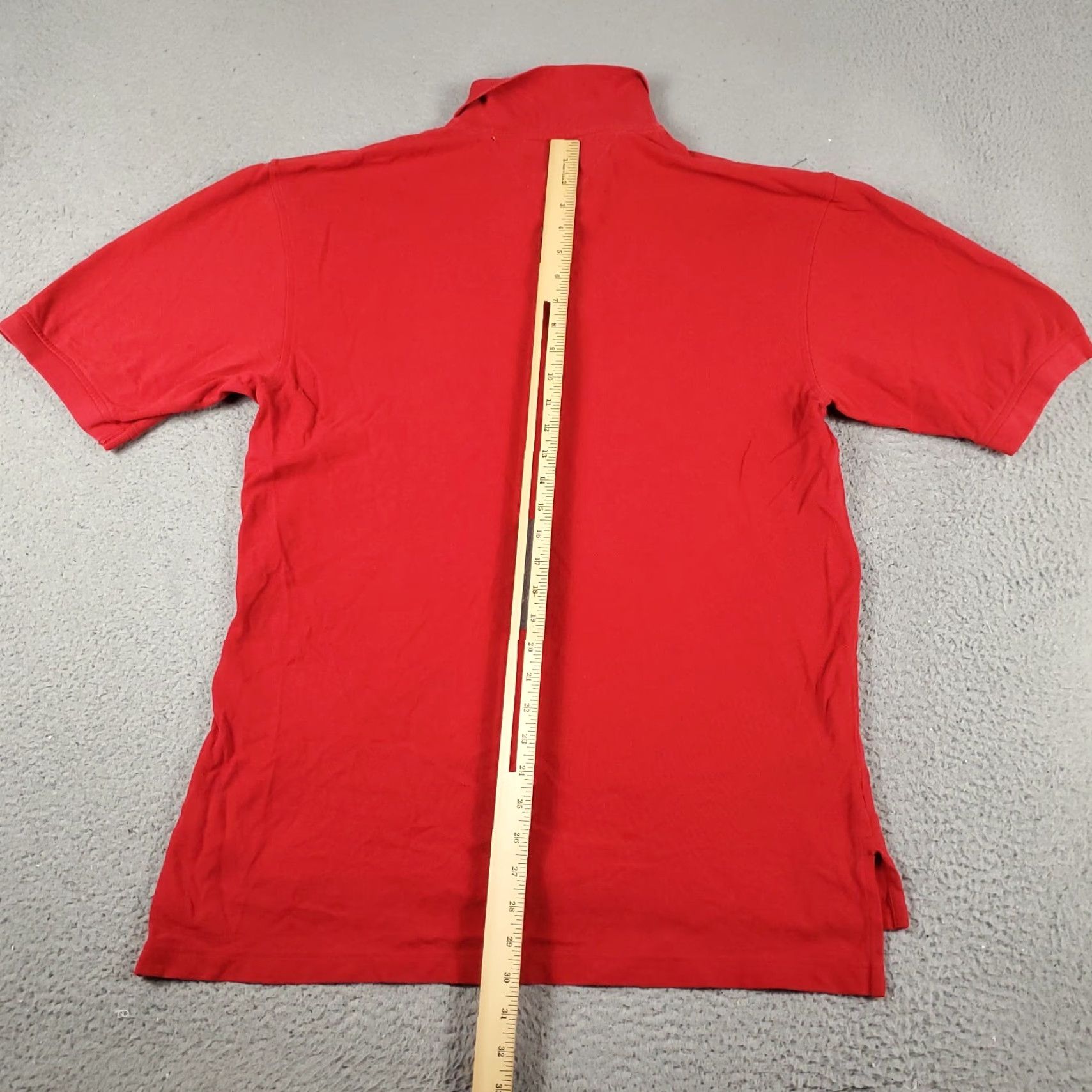 Tommy Hilfiger VINTAGE Tommy Hilfiger Polo Shirt Mens Large Red Casual Short Sleeve Shirt L Red Polo Mens Size US L / EU 52-54 / 3 - 3 Thumbnail